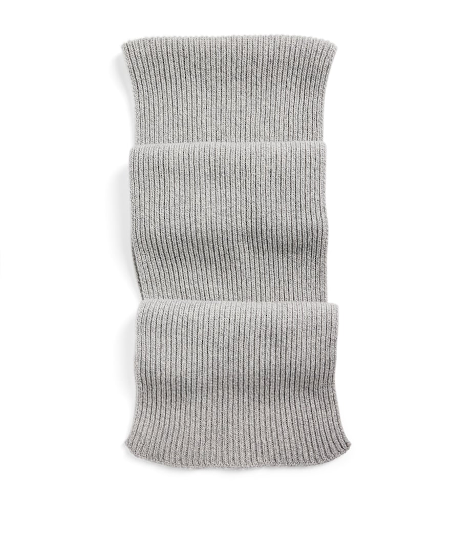 Cashmere-Wool Ribbed Scarf POLAR Image 1