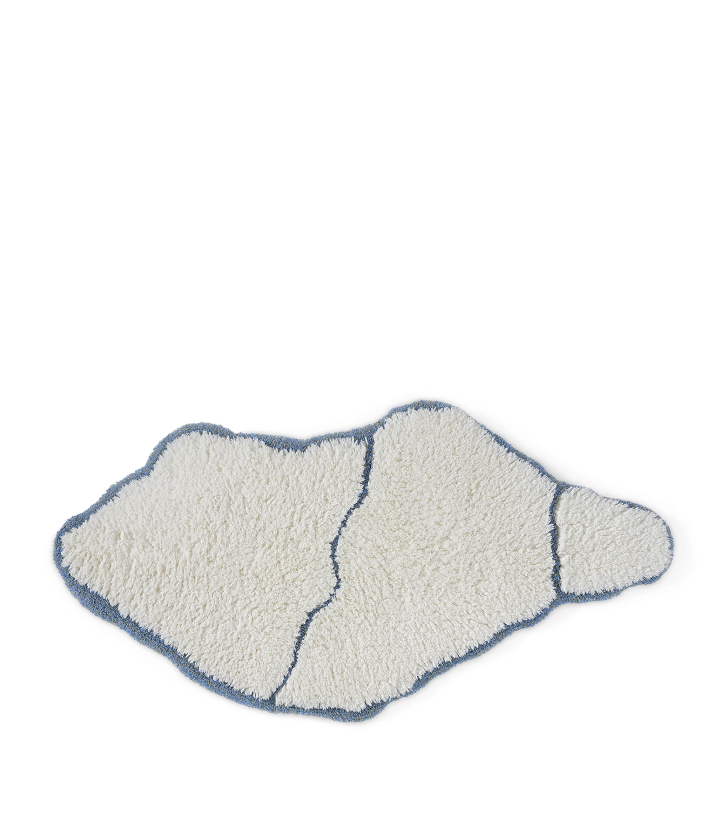 Abyss & Habidecor Jess Bath Rug (70cm x 135cm) Powder Blue Image 1
