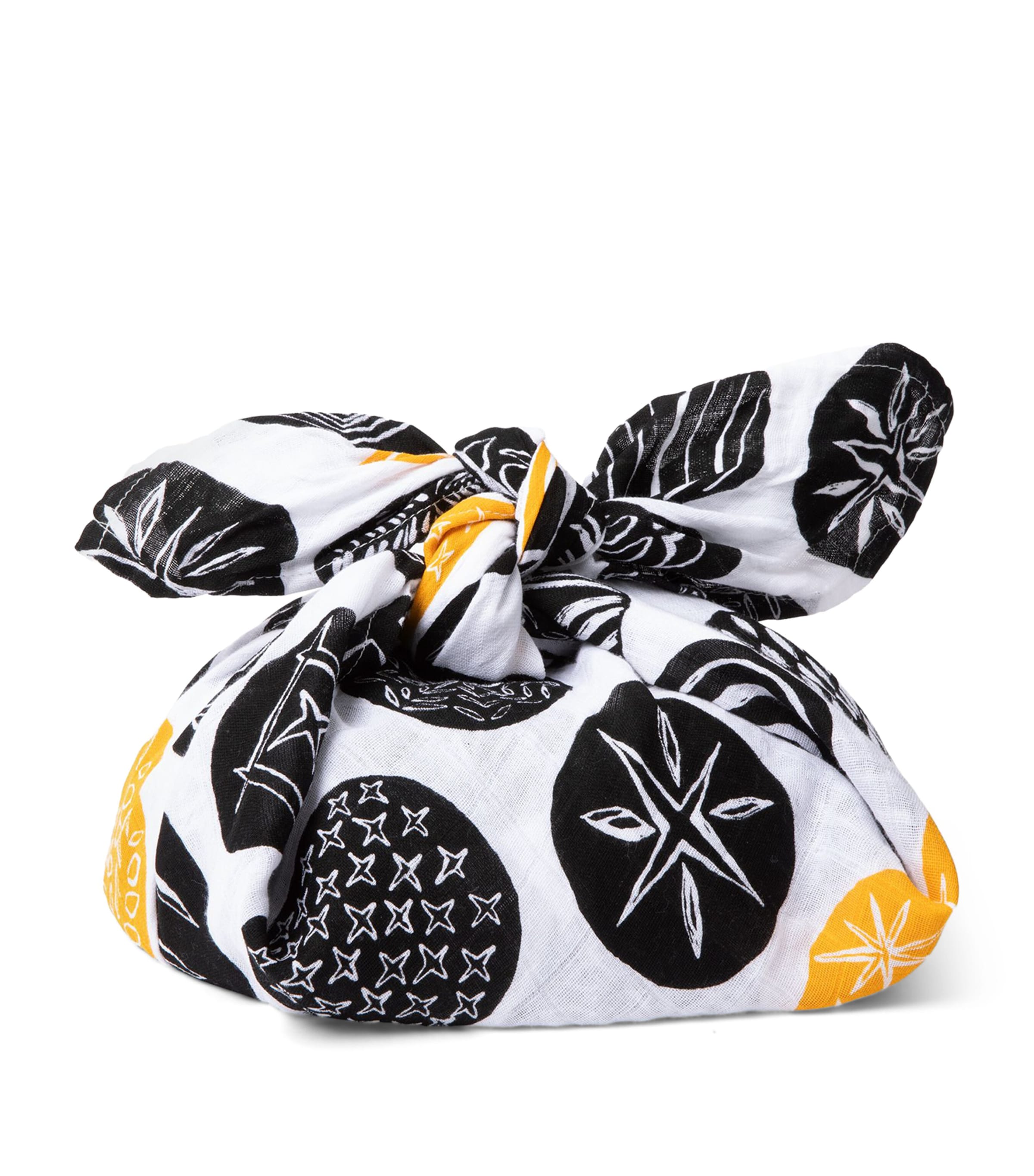 Cotton Bread Blanket BLACK AND GOLD Image 3