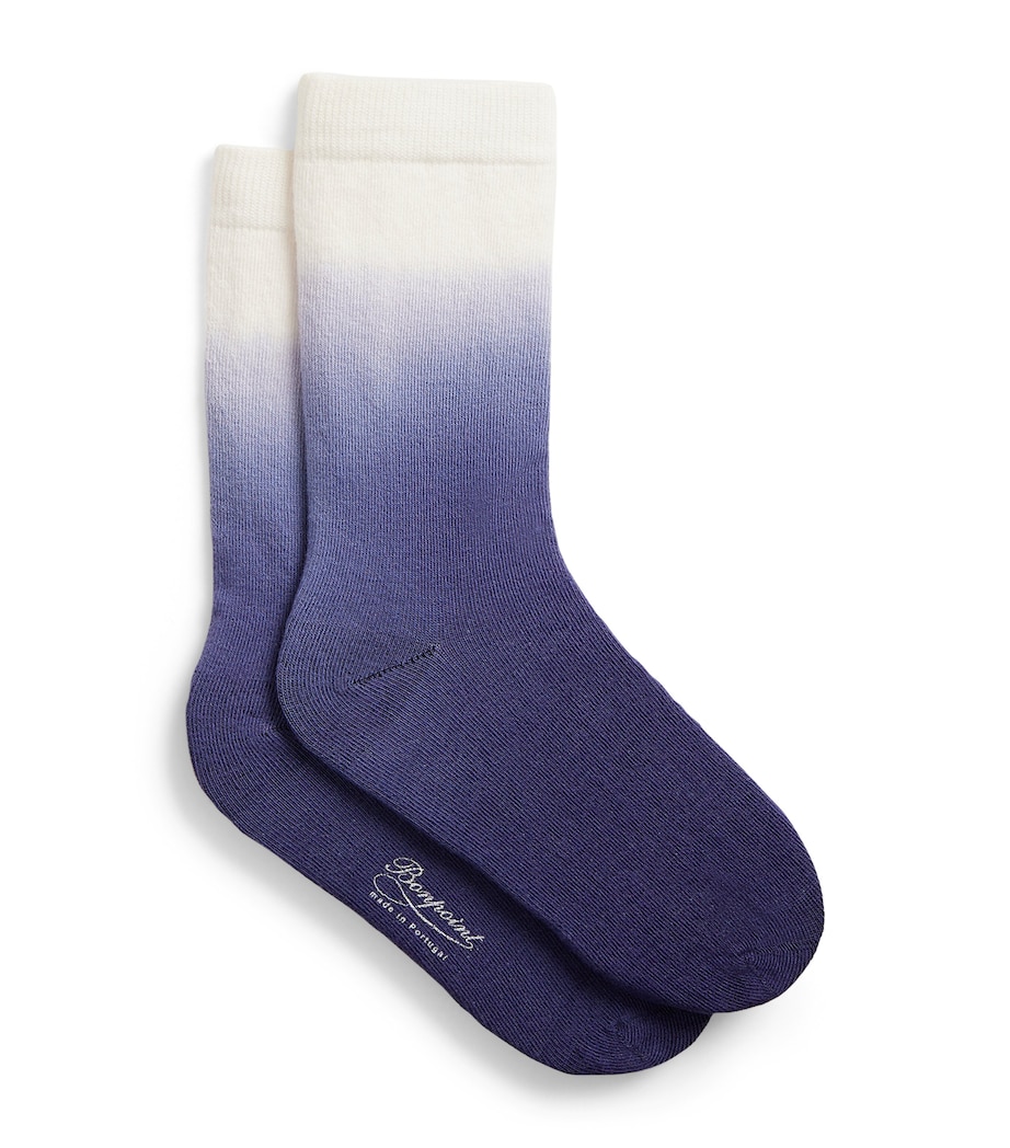 Bonpoint Cotton-Blend Lonely Socks Bleu Mer Image 1