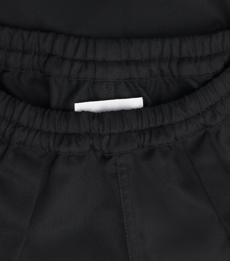 Maison Margiela Mens Drop-Rise Wide-Leg Trousers Black Image 6