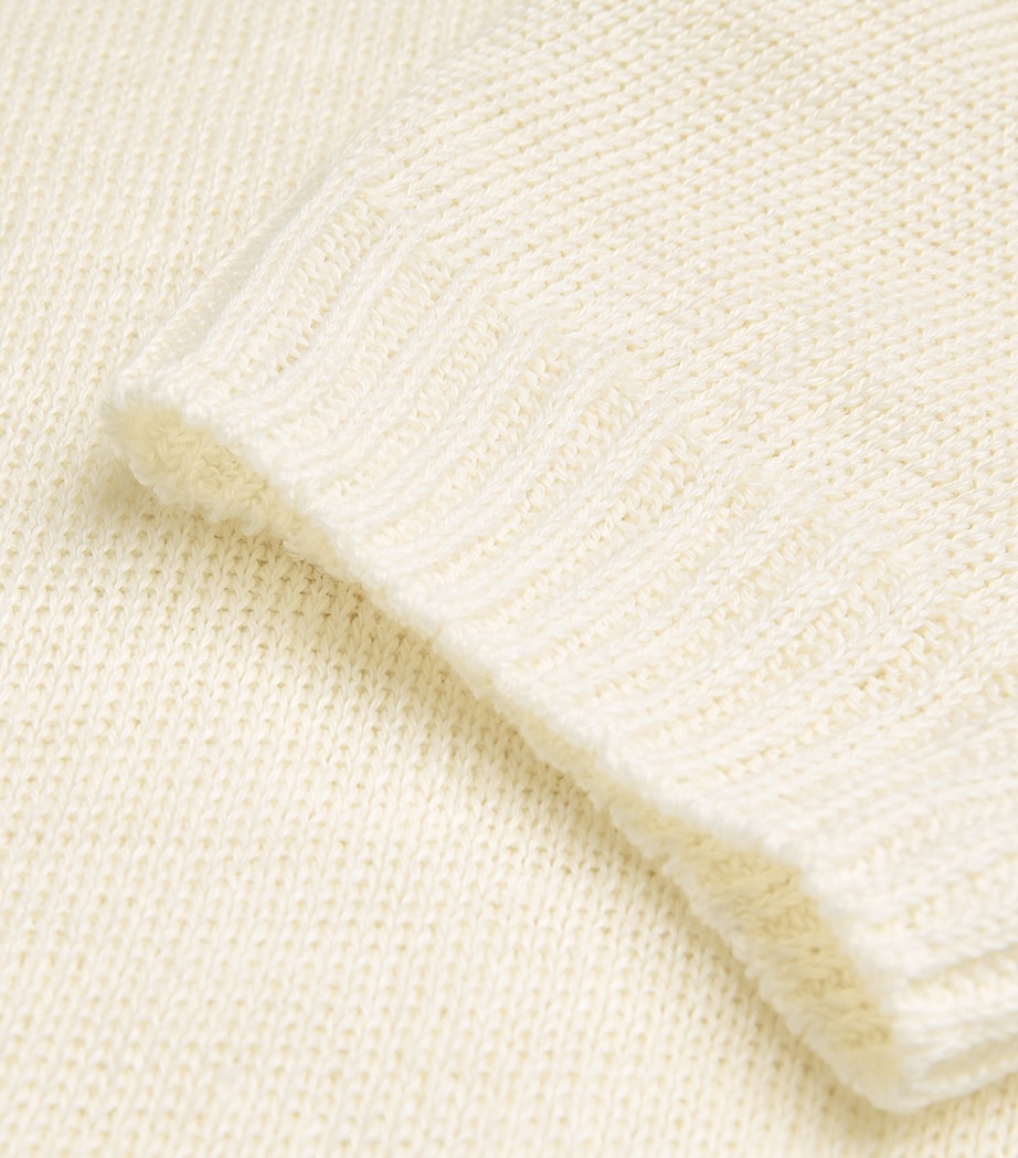 Linen Sweater WHITE Image 5