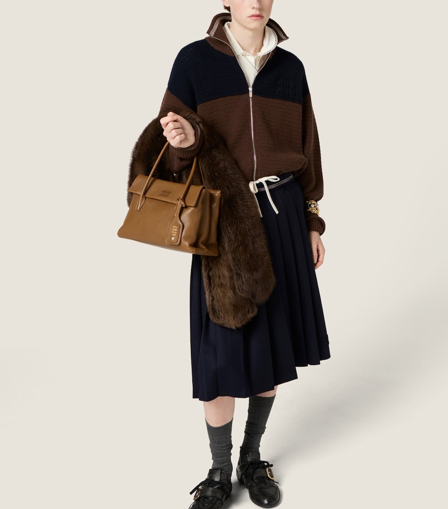 Cashmere Zip-Up Cardigan F0KGN Image 4