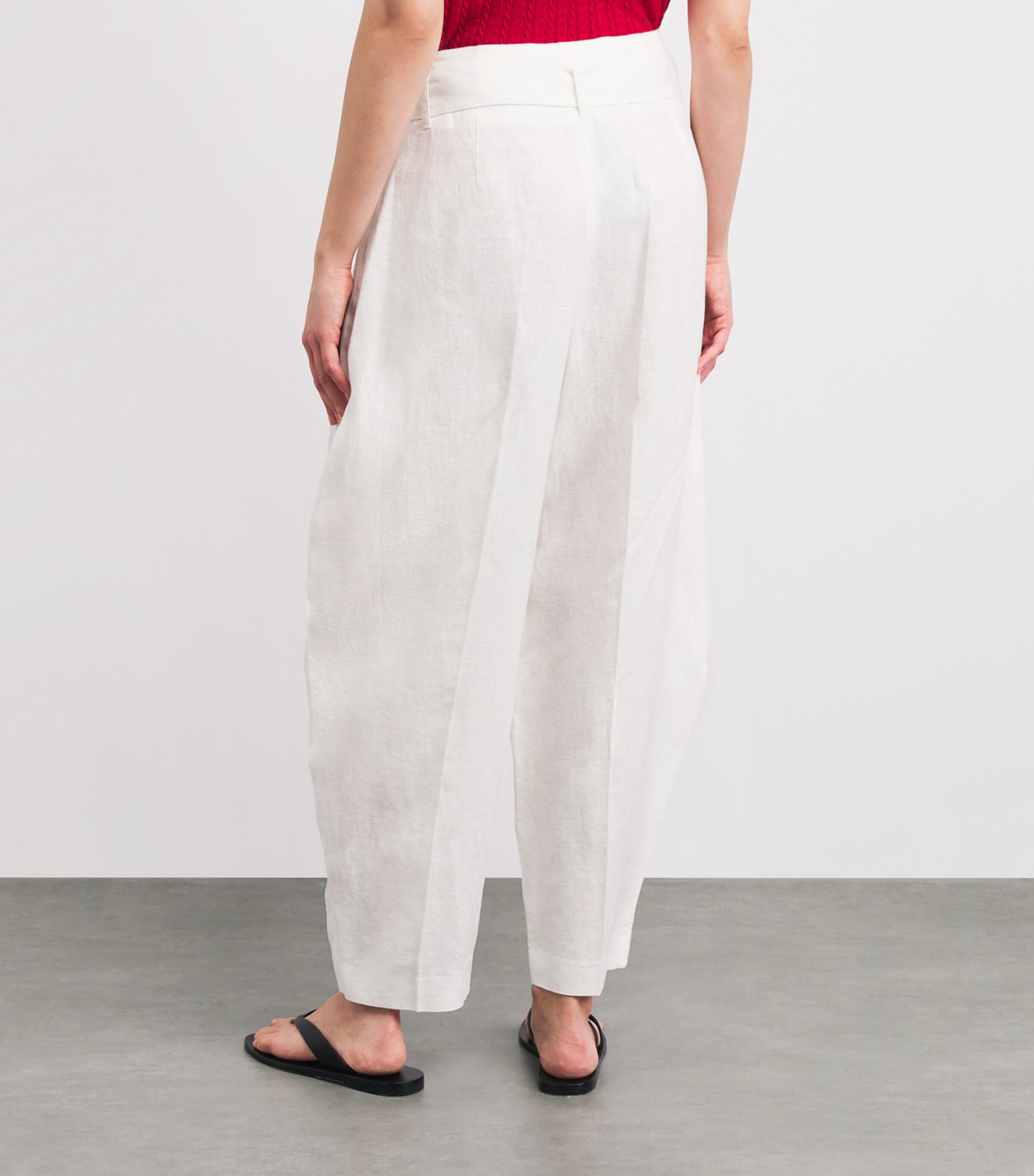 Polo Ralph Lauren Womens Linen Wrap Trousers Nevis Image 5