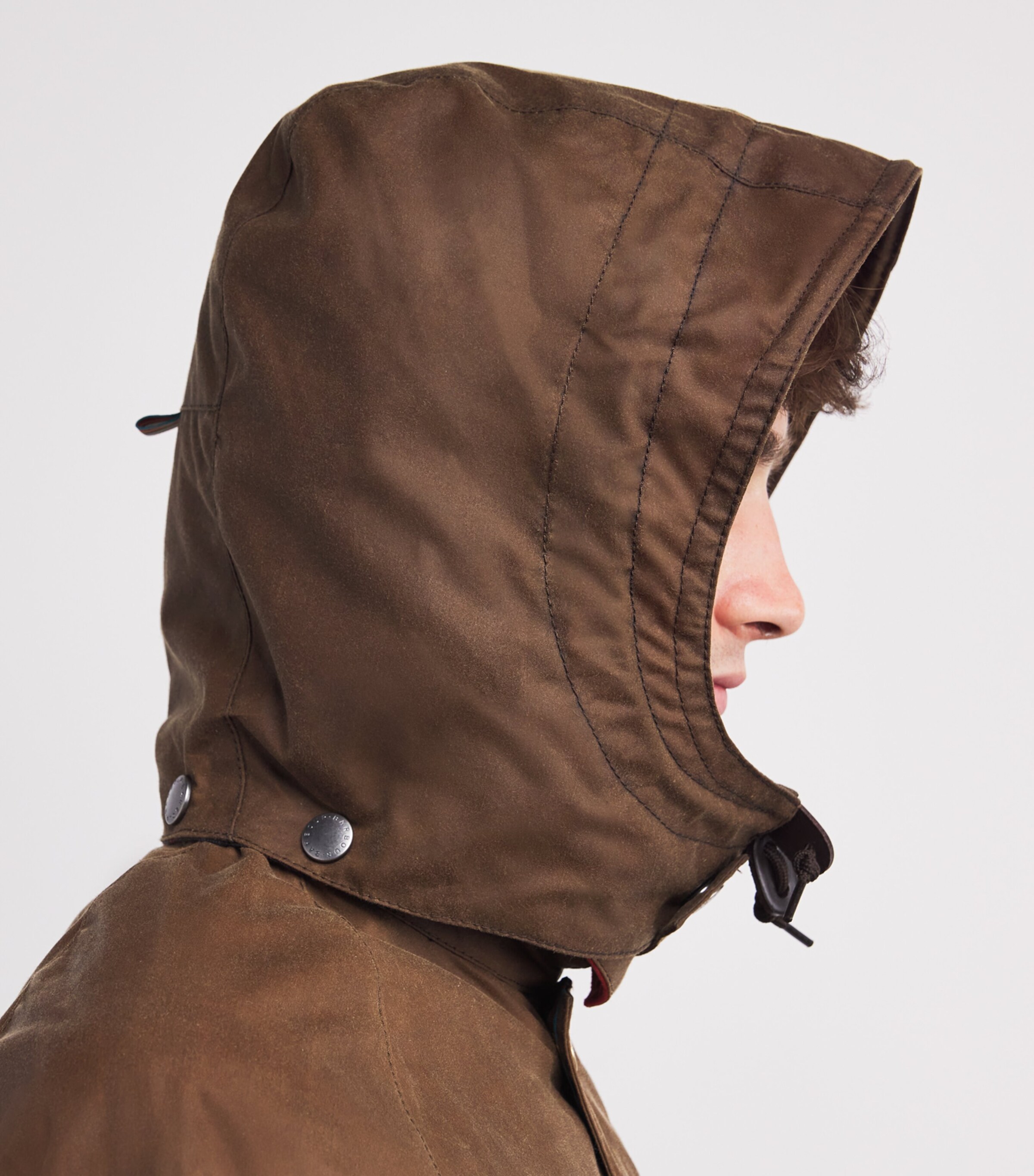 Barbour x Paul Smith Waxed Hood Tan Image 5