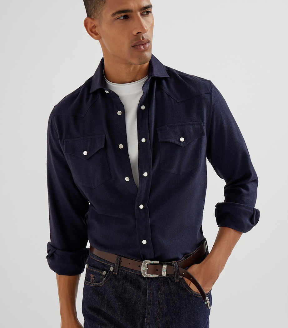 Cotton Faux-Layered T-Shirt CW787 Image 5