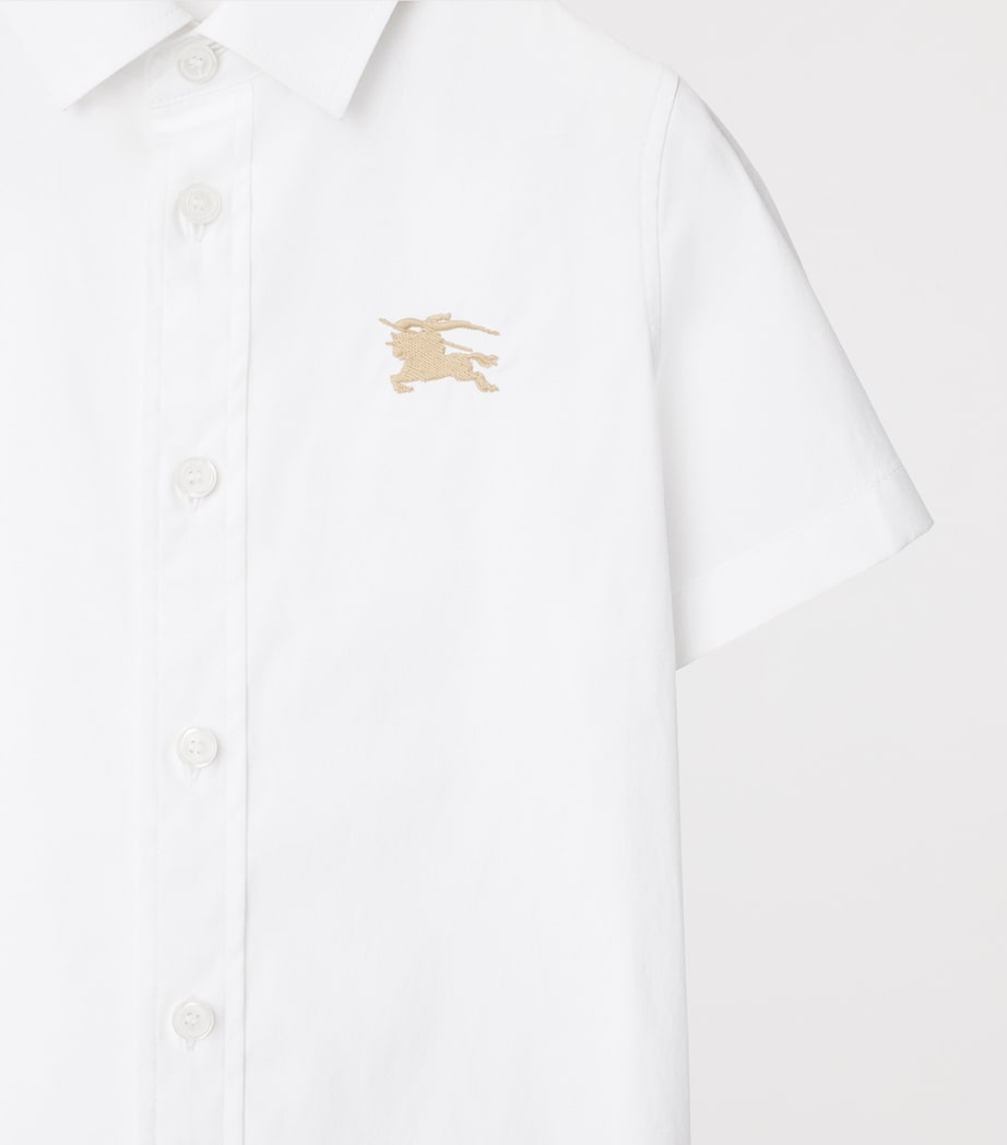 Stretch Cotton Shirt (3-12 Years) WHITE Image 3