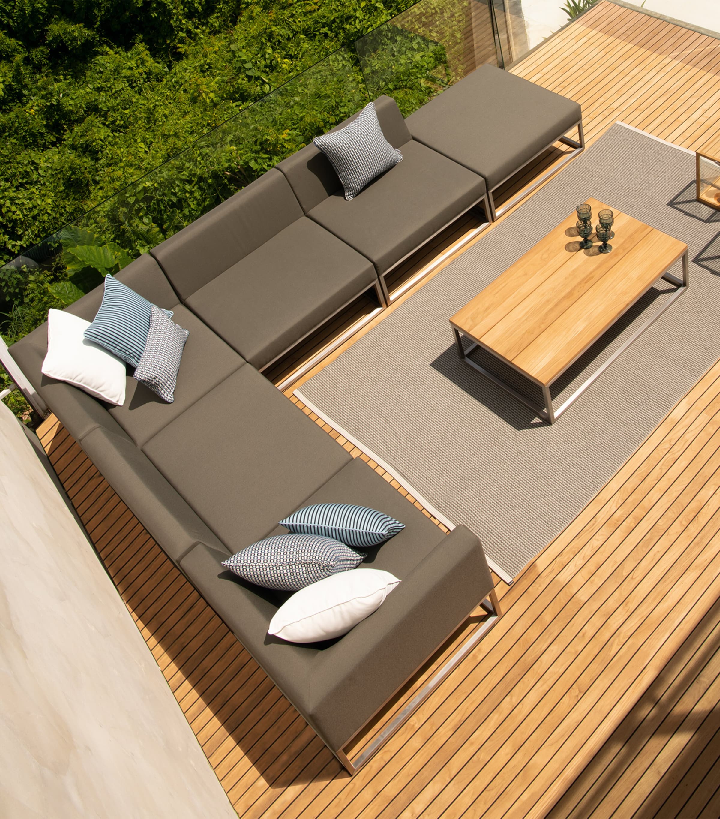 Latitude Modular Outdoor Centre Lounge Chair SLATE Image 3