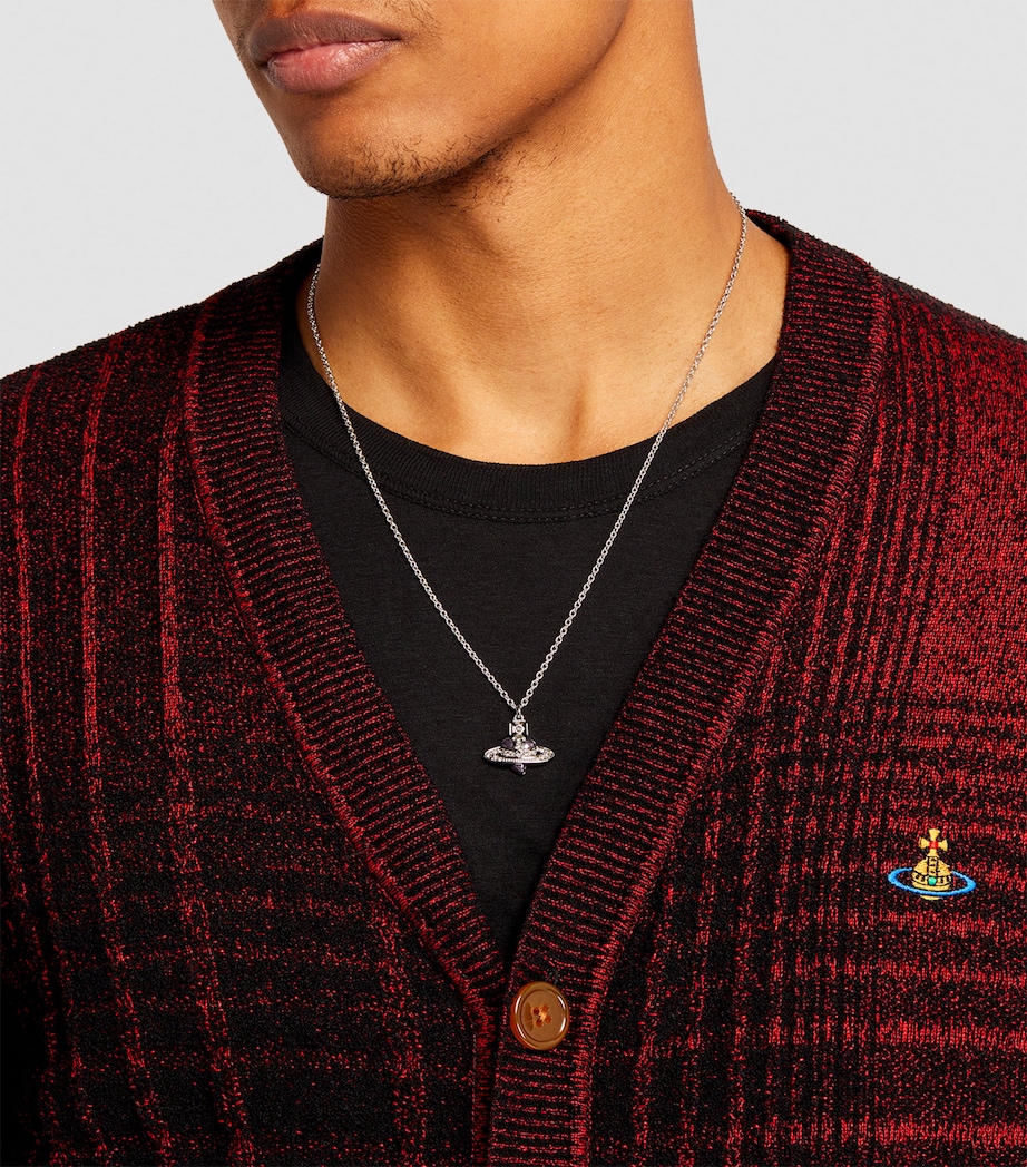 Diamante Heart Necklace S326 RUTHENIUM/PLTNM Image 4