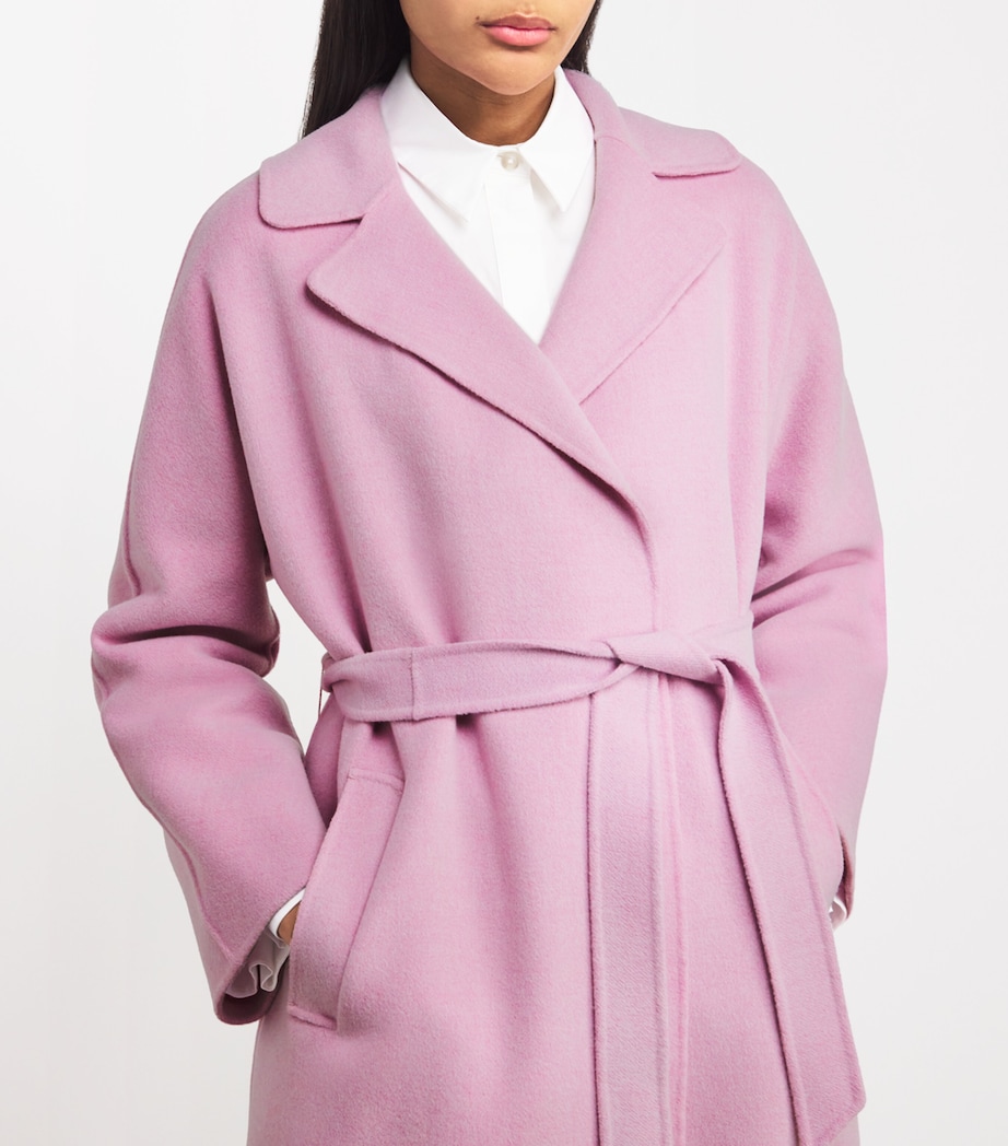 Wool-Blend Double-Faced Wrap Coat PINK Image 6