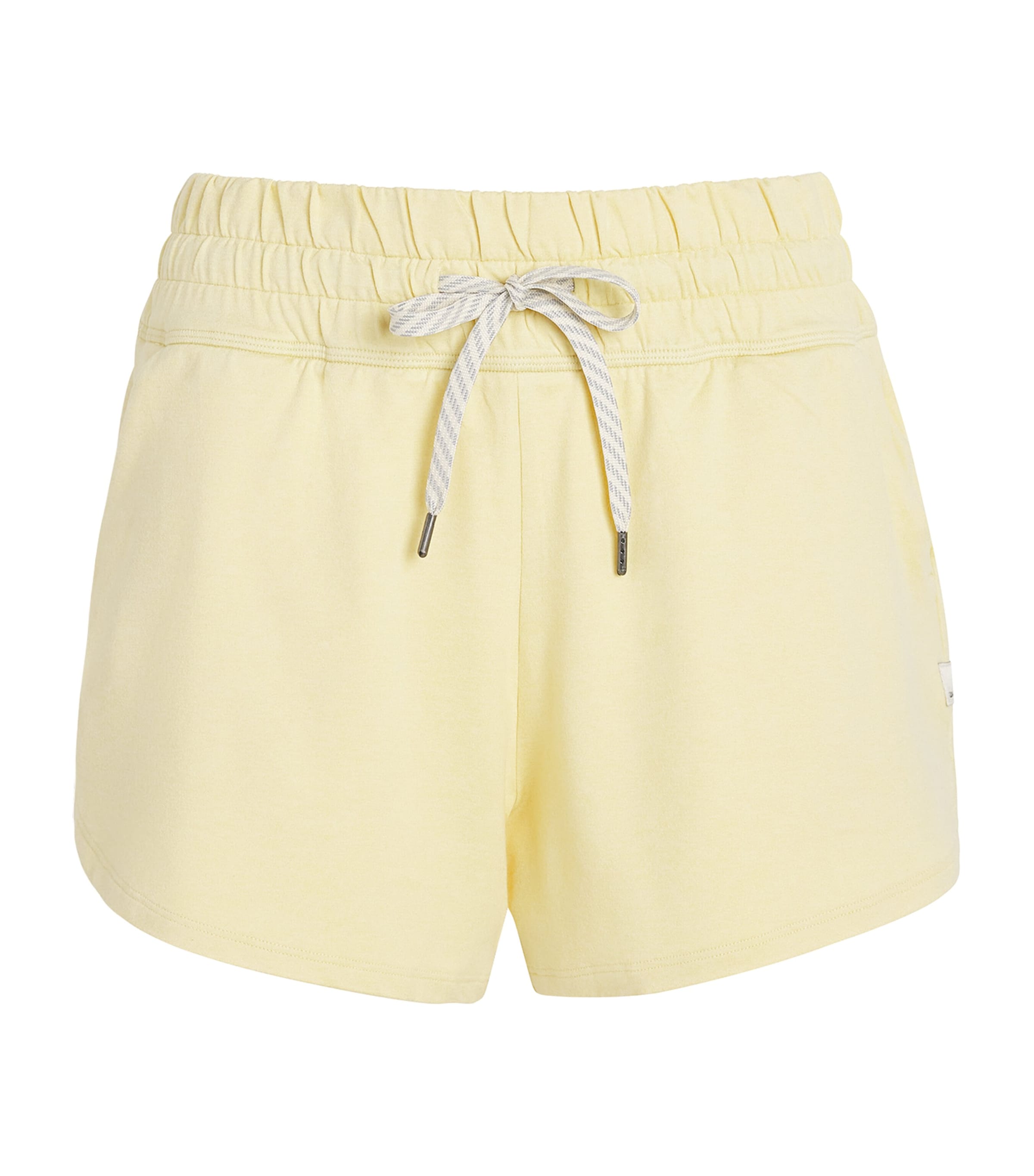VUORI Womens Halo Performance 2.0 Shorts Lemon Snap Heather Image 1