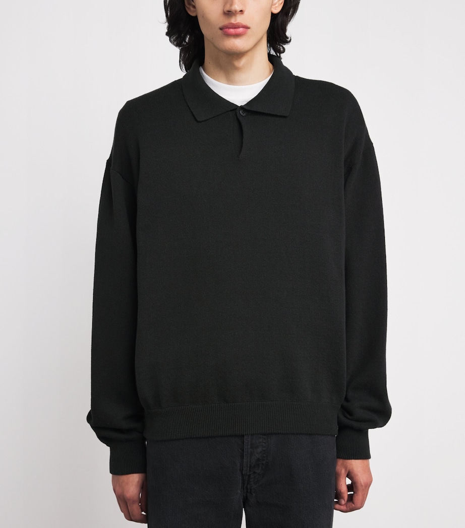 The Row Mens Kirin Cotton Sweater Faded Black Image 3