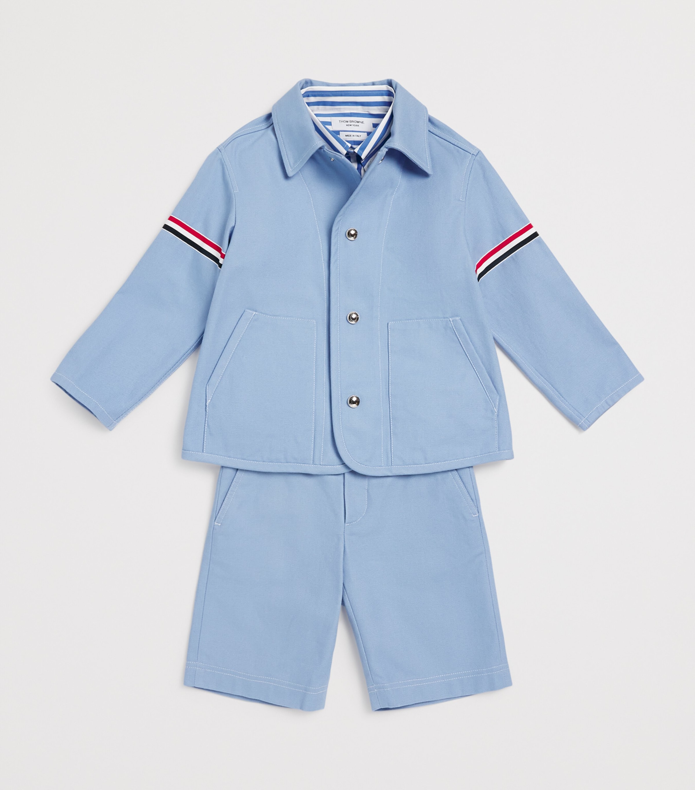 Canvas Shorts (4-12 Years) LIGHT BLUE Image 3