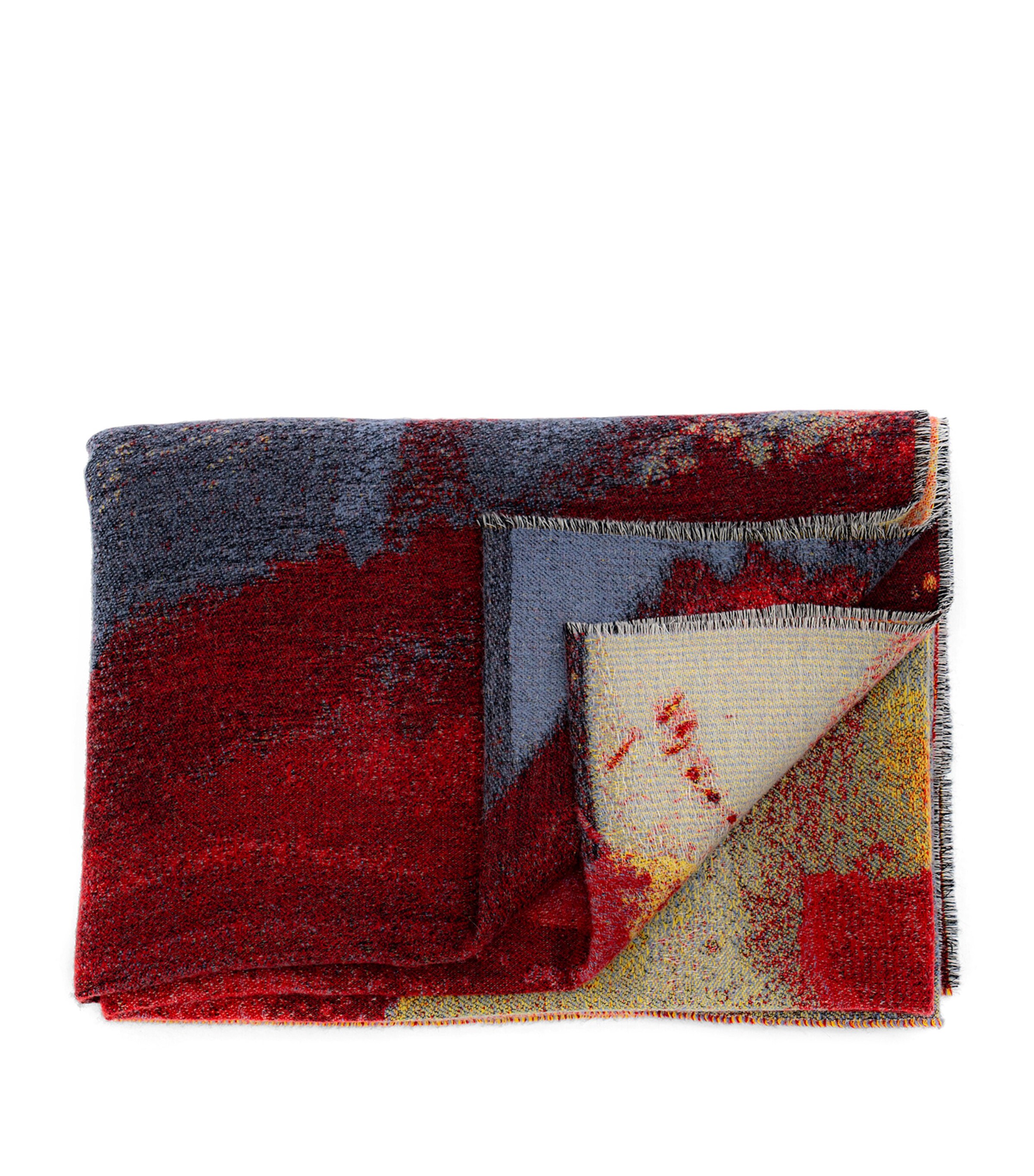 Somma Merino Wool-Cashmere Bliss Throw (130cm x 185cm) Red Image 1