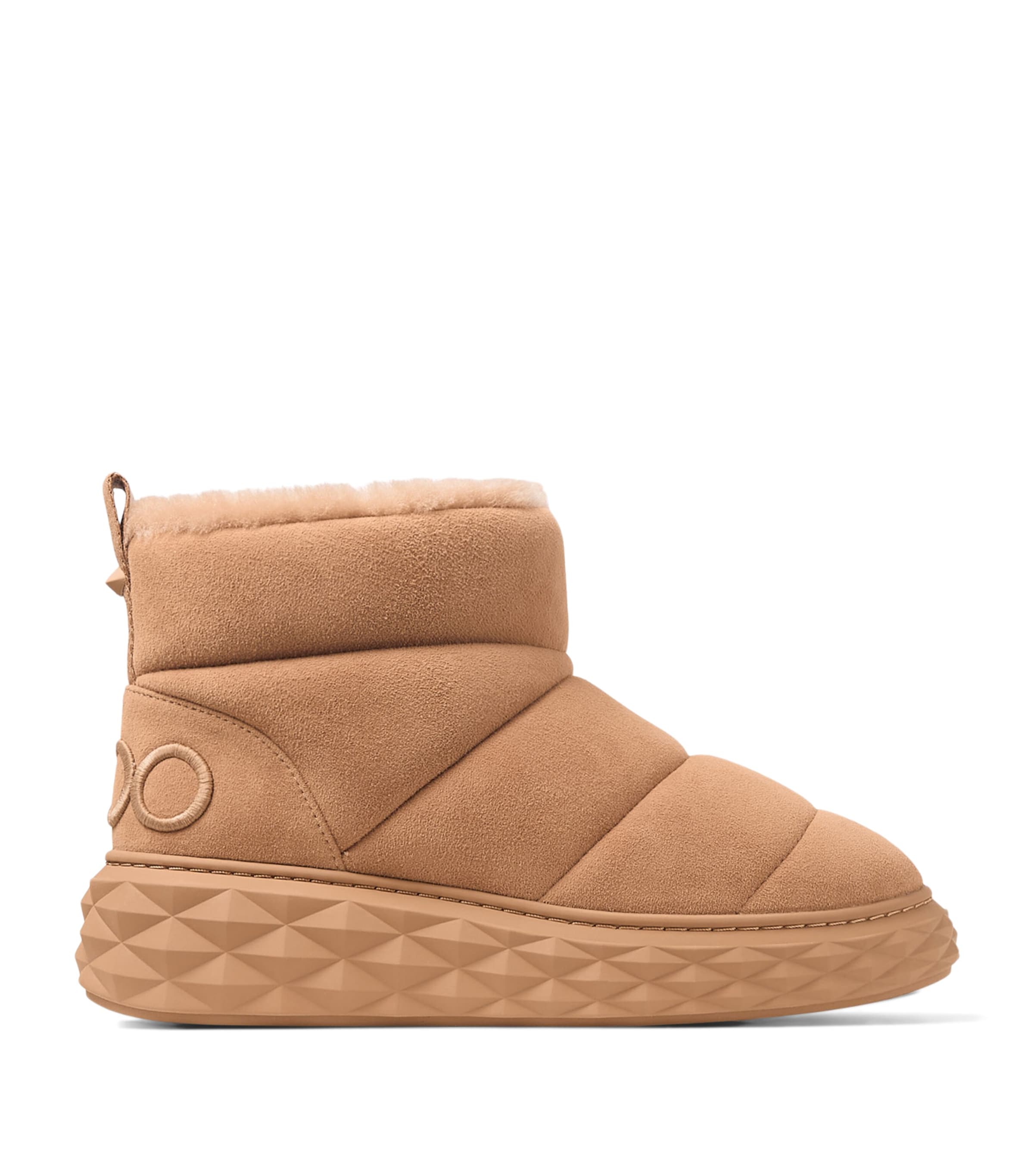 Jimmy Choo Xan Suede-shearling Snow Boots In Brown