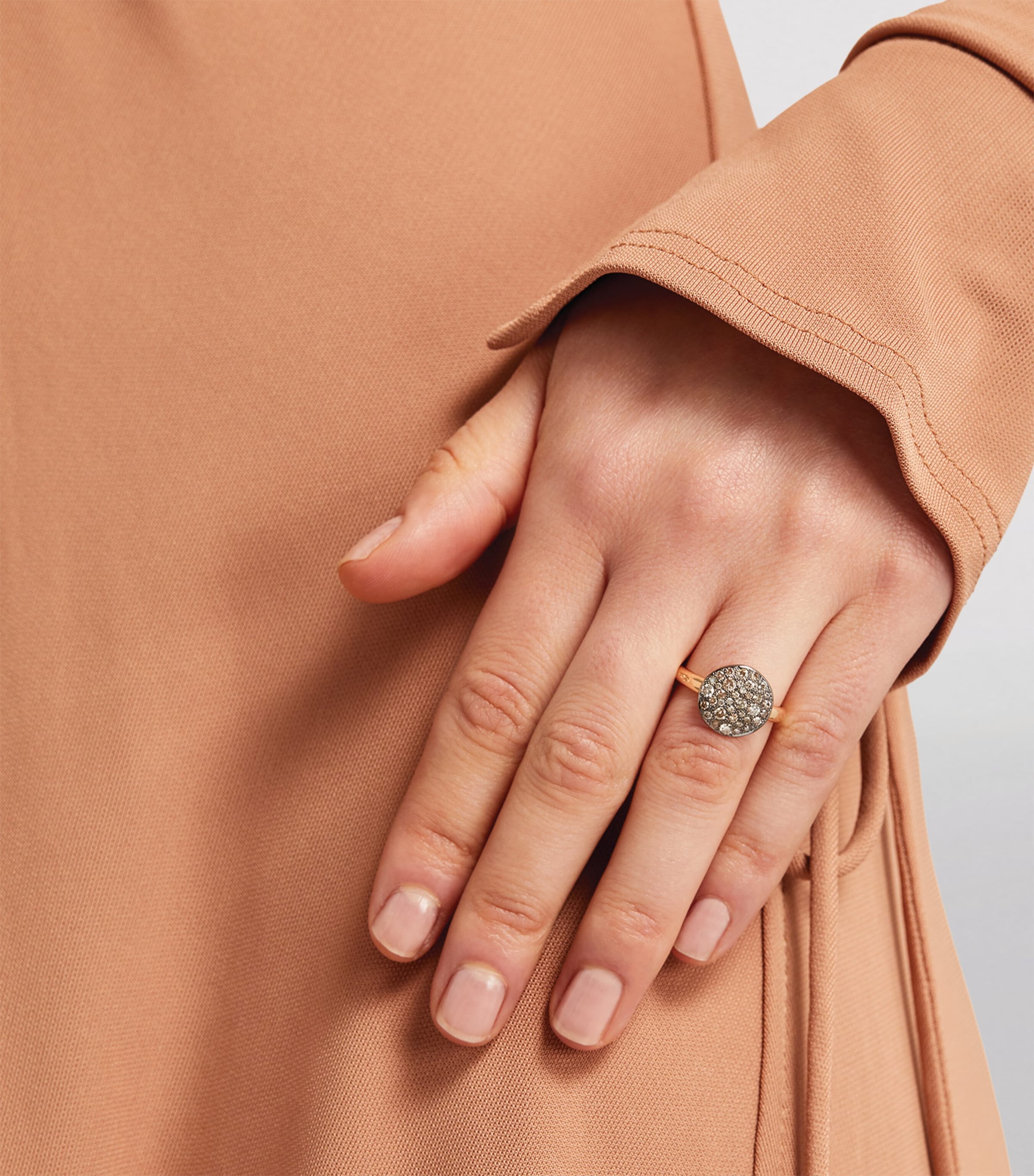 Rose Gold and Brown Diamond Sabbia Ring DBR00 Image 4