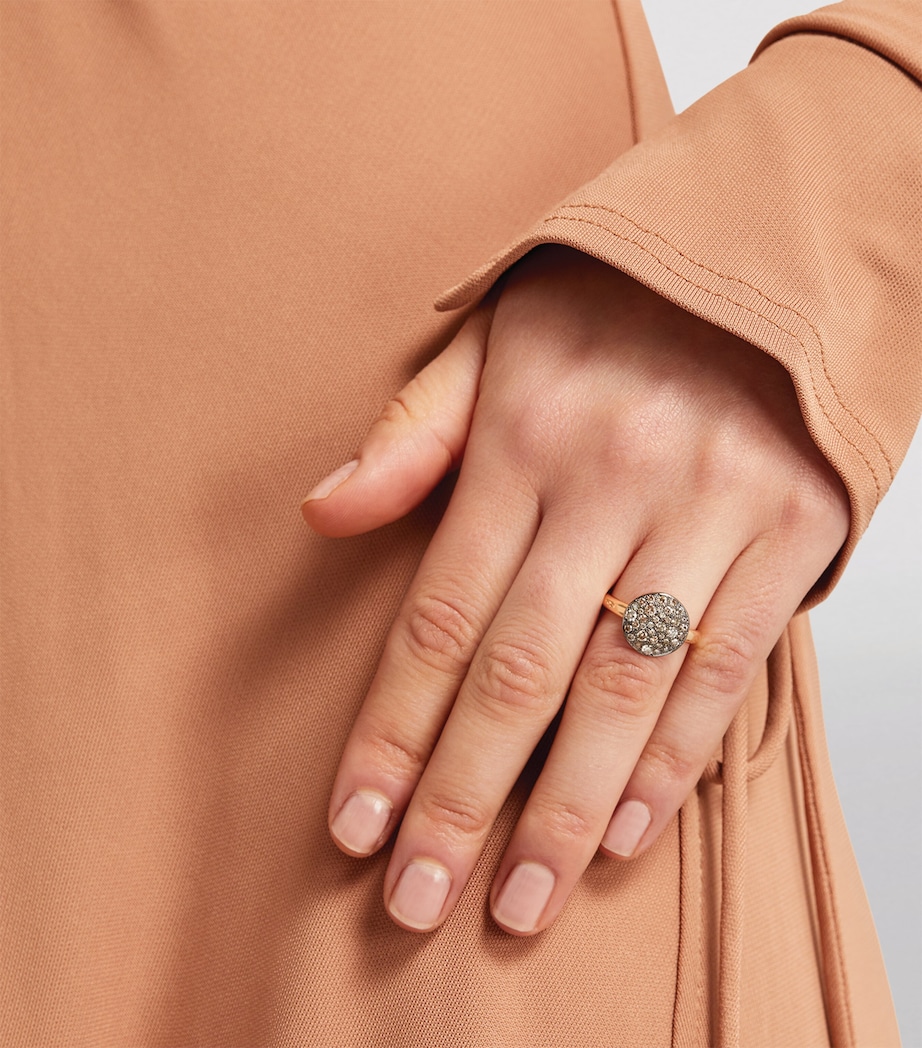 Rose Gold and Brown Diamond Sabbia Ring DBR00 Image 4