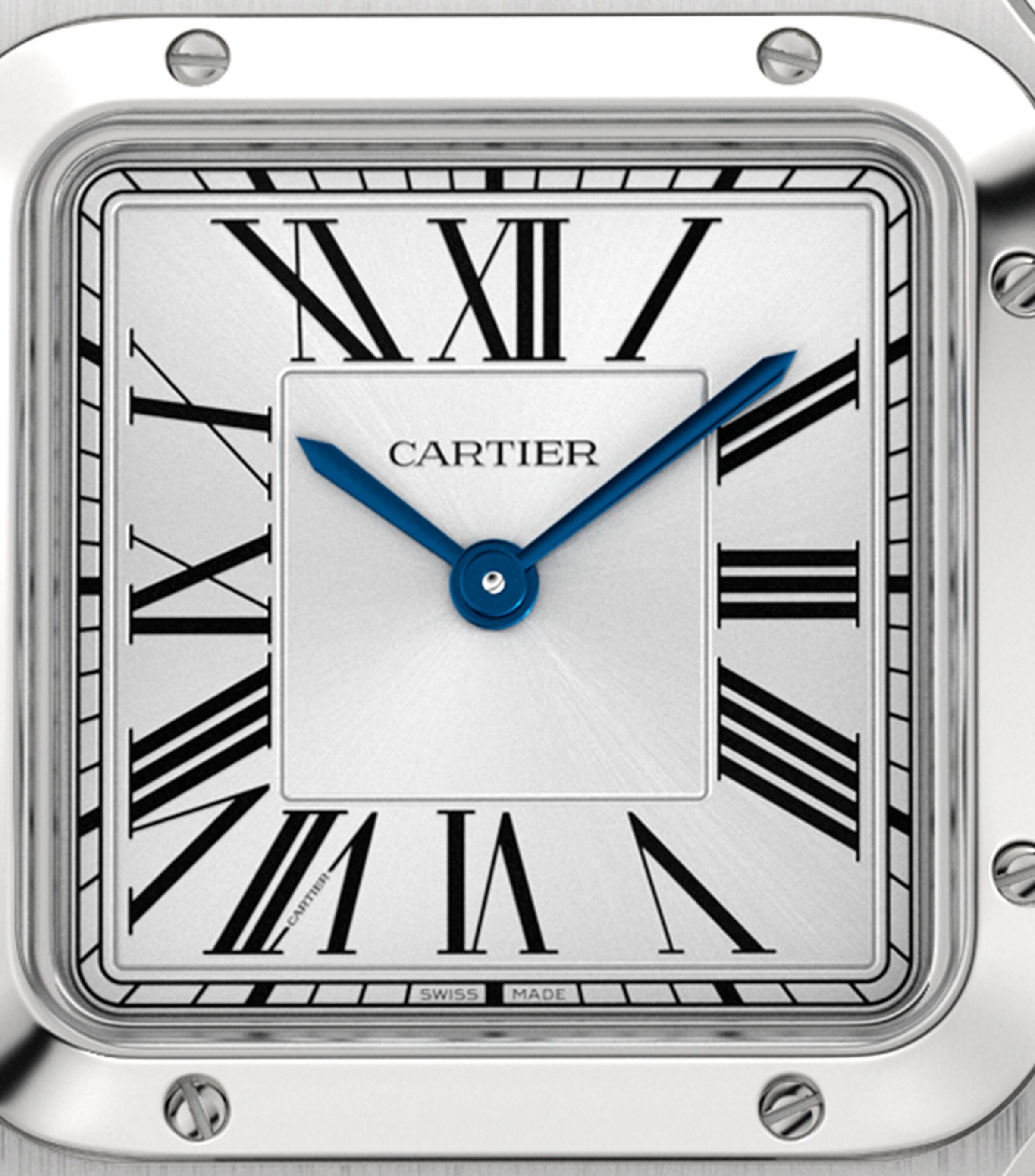 Cartier Steel Santos-Dumont Watch 27.5mm Grey Image 4