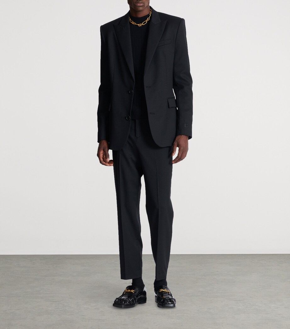 Wool Single-Breasted Blazer 0PA NOIR Image 5