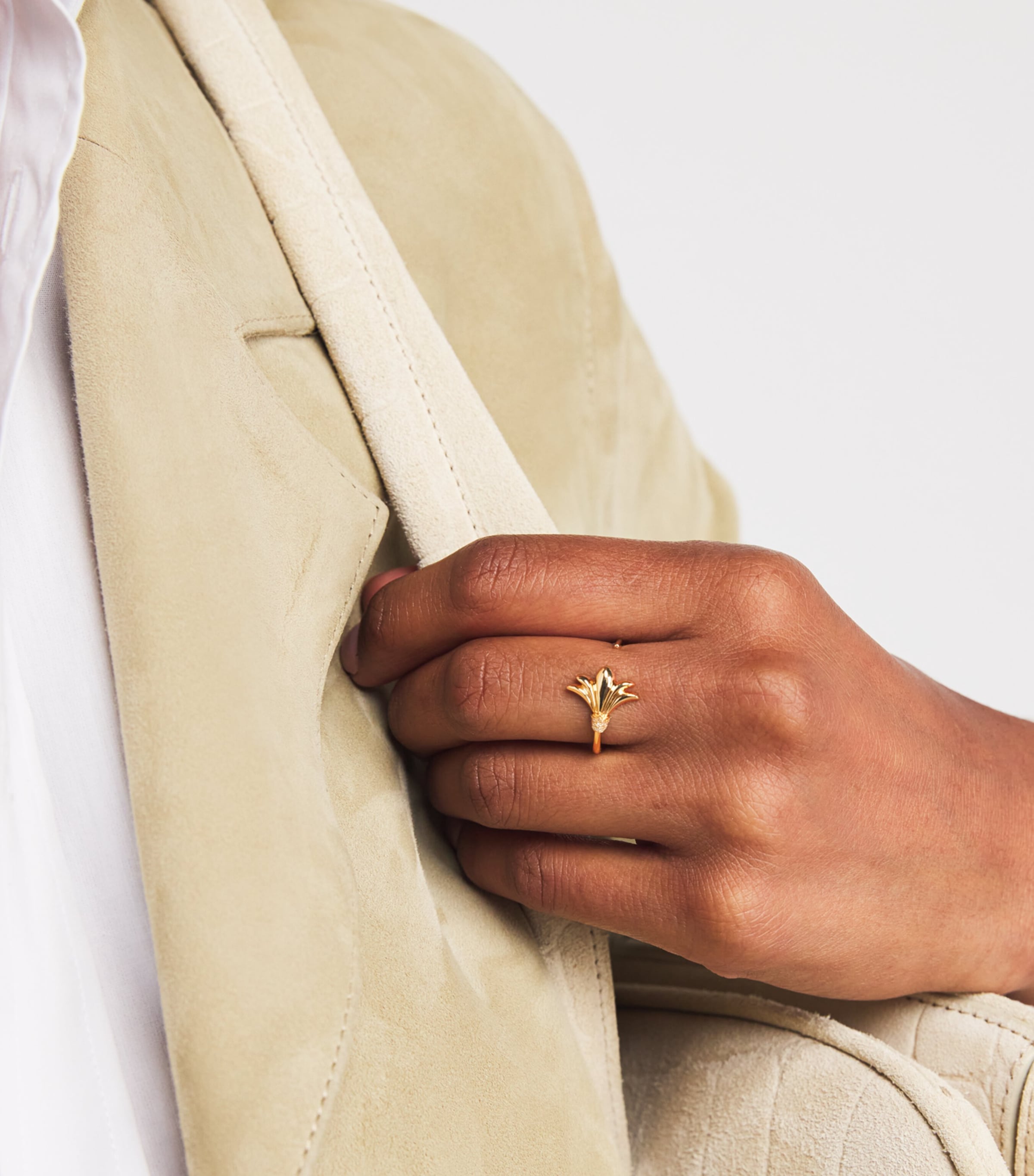 Mini Yellow Gold and Diamond Psychedeliah On A Vine Ring YELLOW GOLD Image 2