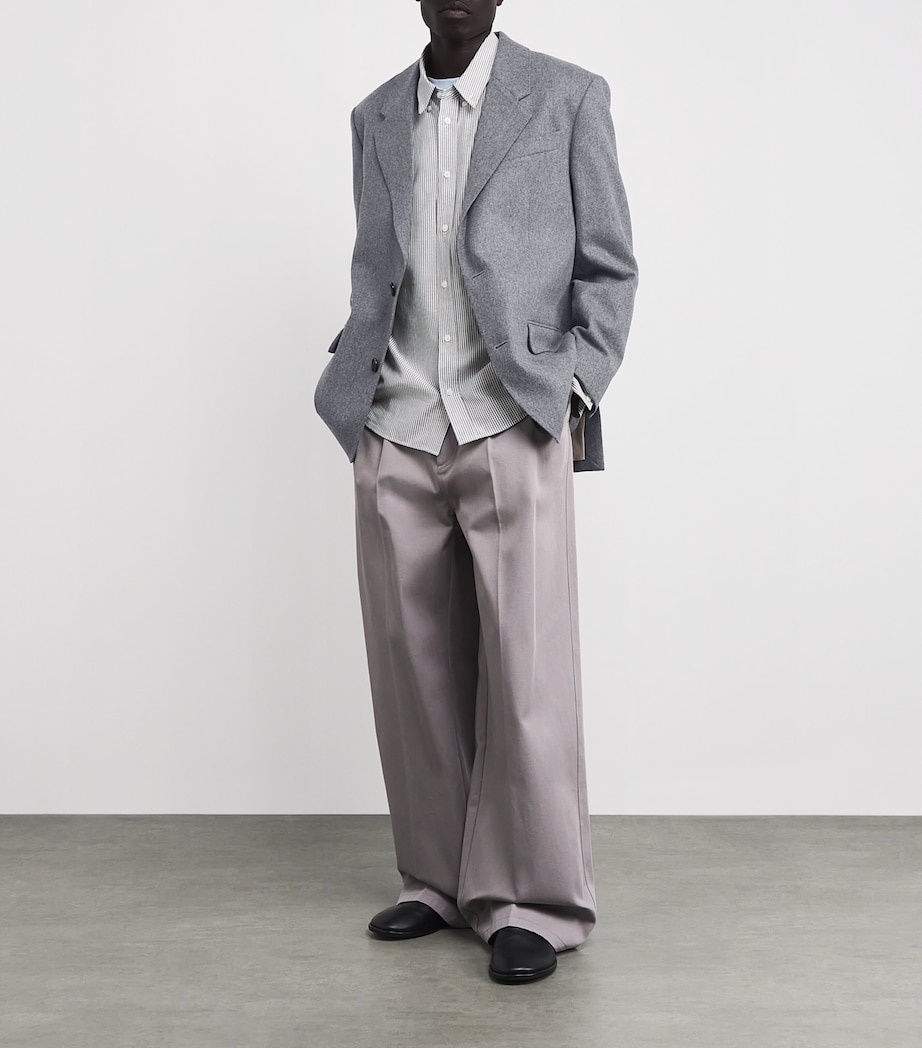 Wool Oversized Blazer 050 - GRIS Image 2