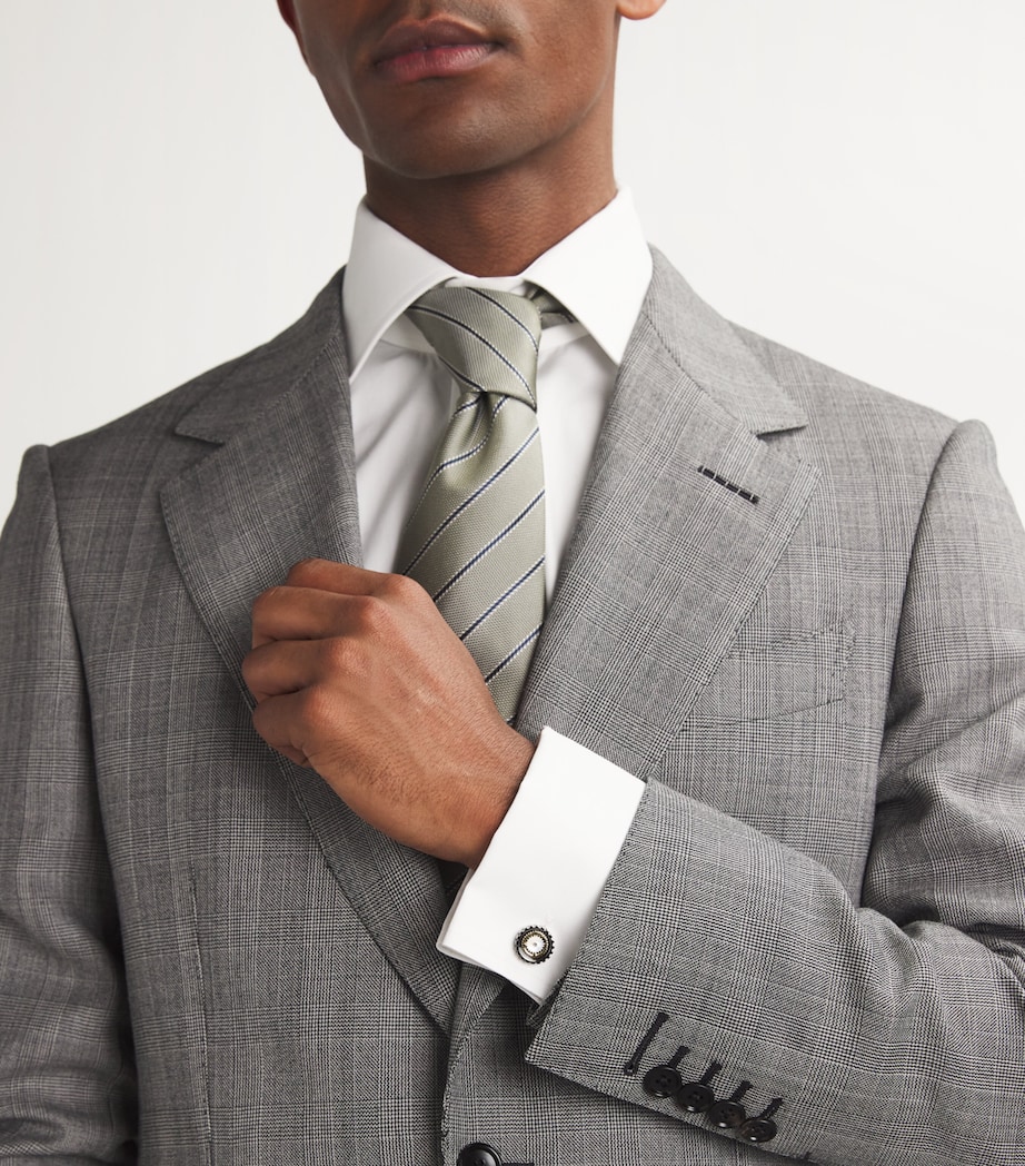 Rotare Gear Cufflinks SILVER Image 2