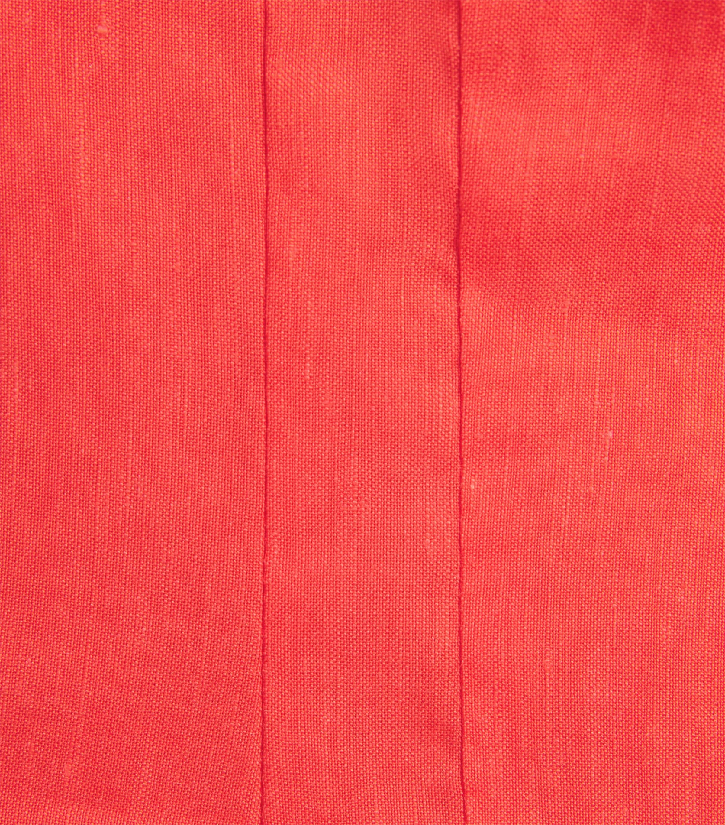 SIR. Womens Linen-Blend Elodie Mini Dress Poppy Image 6