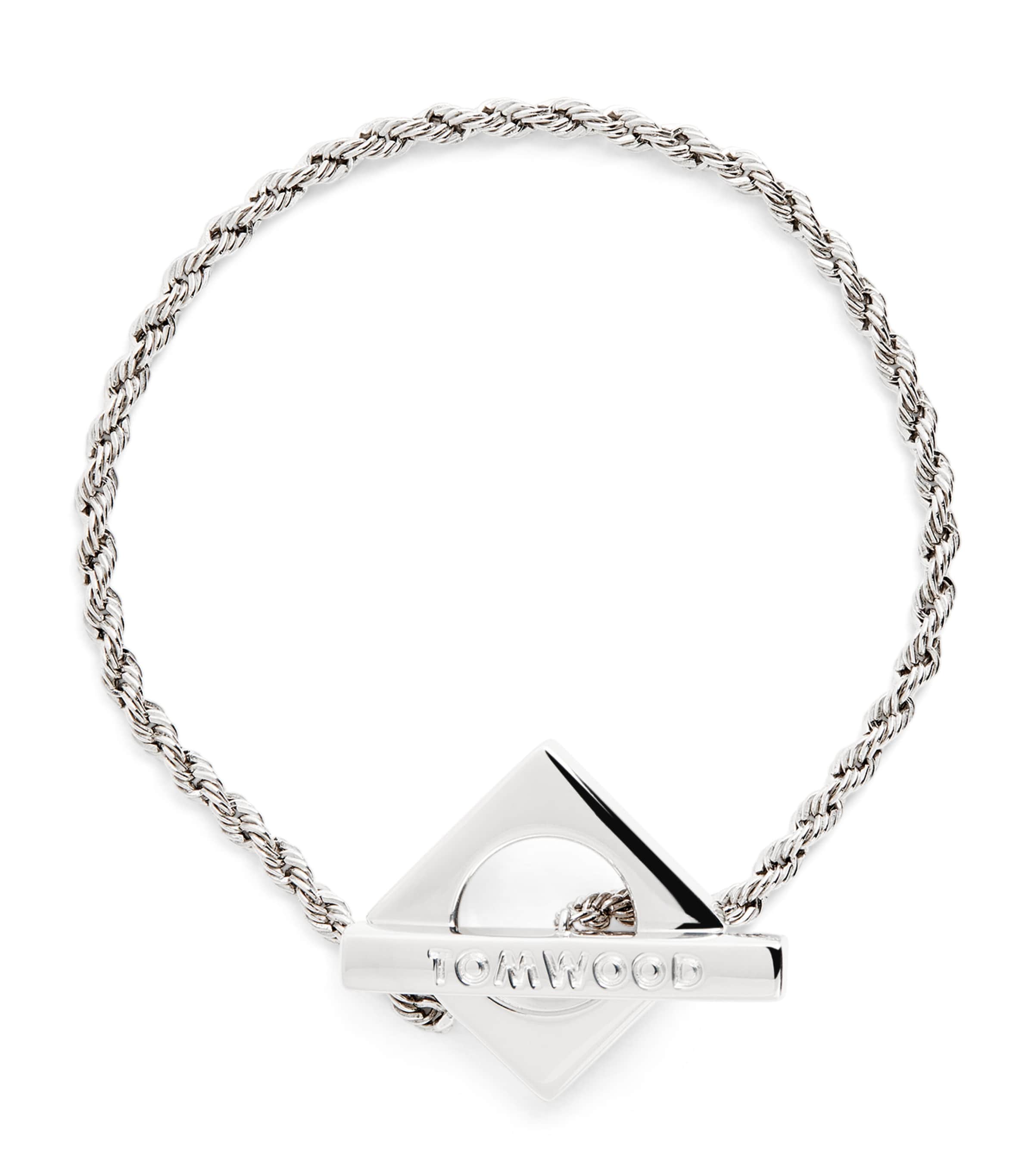 Tom Wood Sterling Silver Square Rope Bracelet | Harrods US