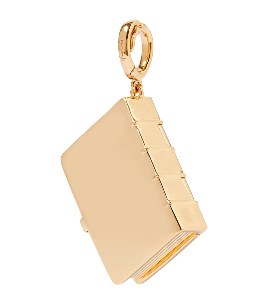 Yellow Gold and Diamond Mythology Book Locket Charm YELLOW GOLD Image 2