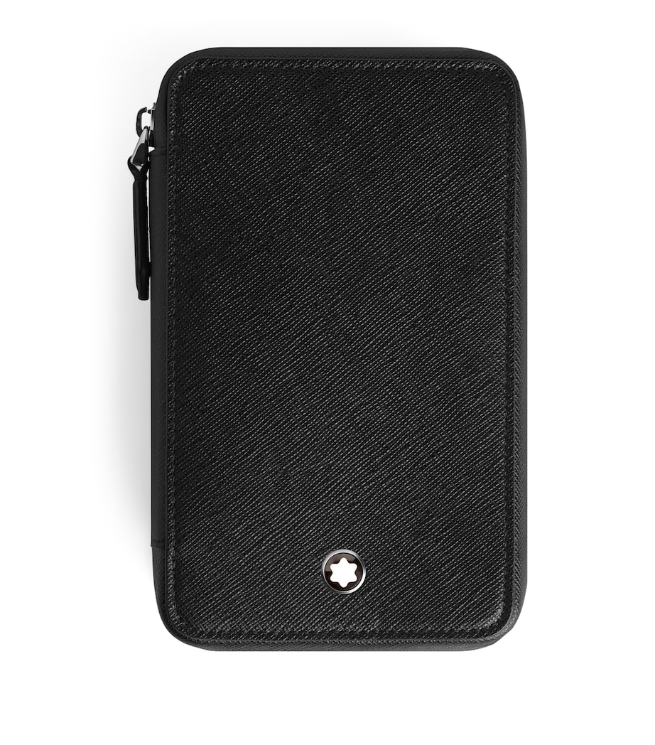 Leather Sartorial 8-Pen Pouch BLACK Image 1