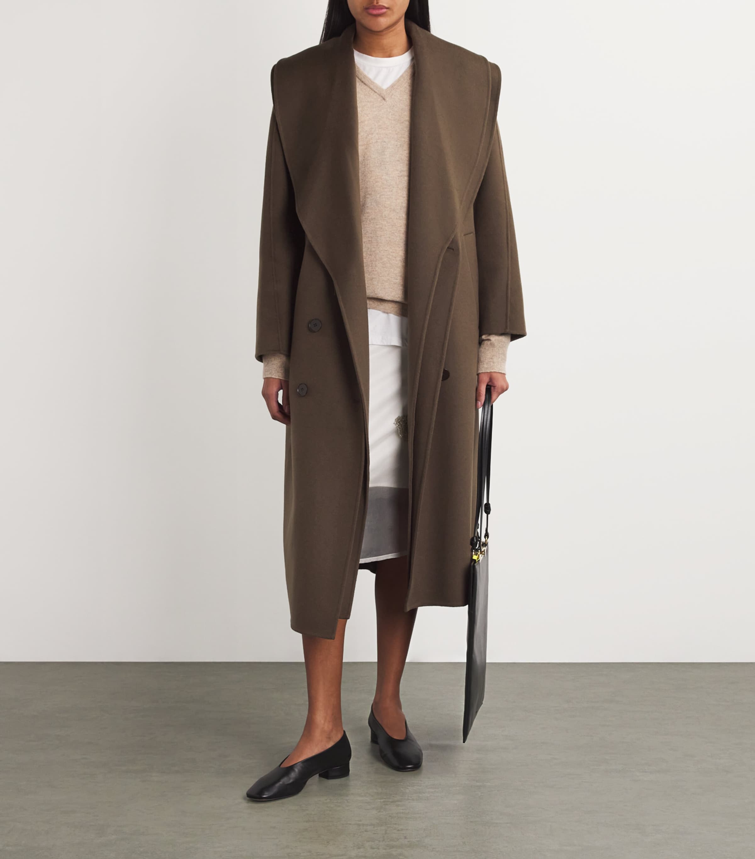 Wool Double-Faced Pea Coat 243_400 TAUPE Image 2