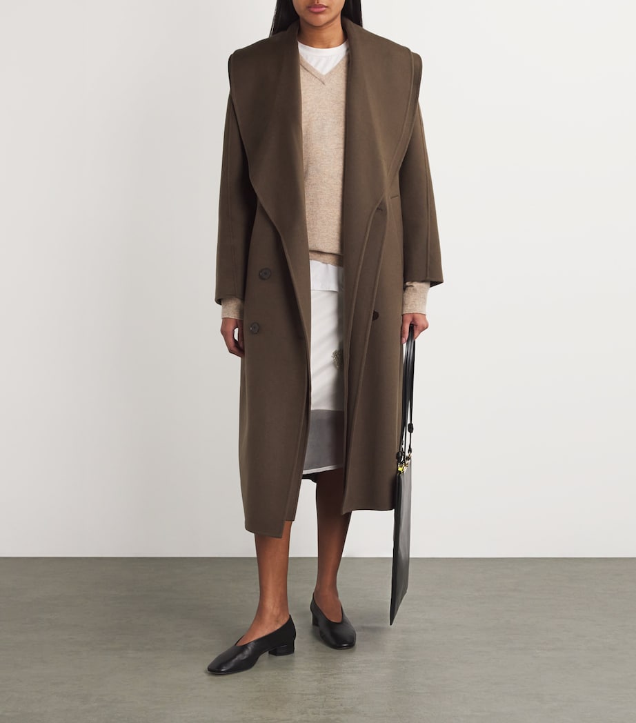 Wool Double-Faced Pea Coat 243_400 TAUPE Image 2