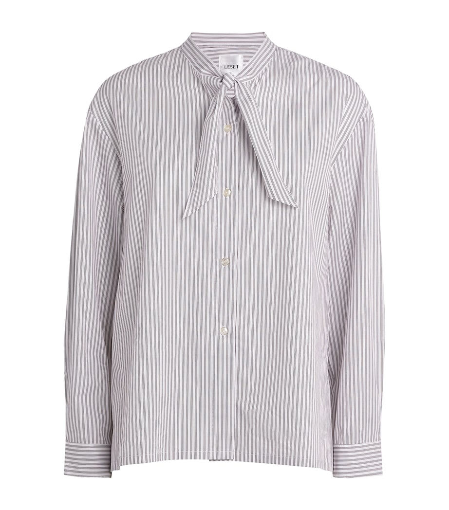 Cotton Yoshi Pyjama Shirt PARCHMENT/PINOT Image 1