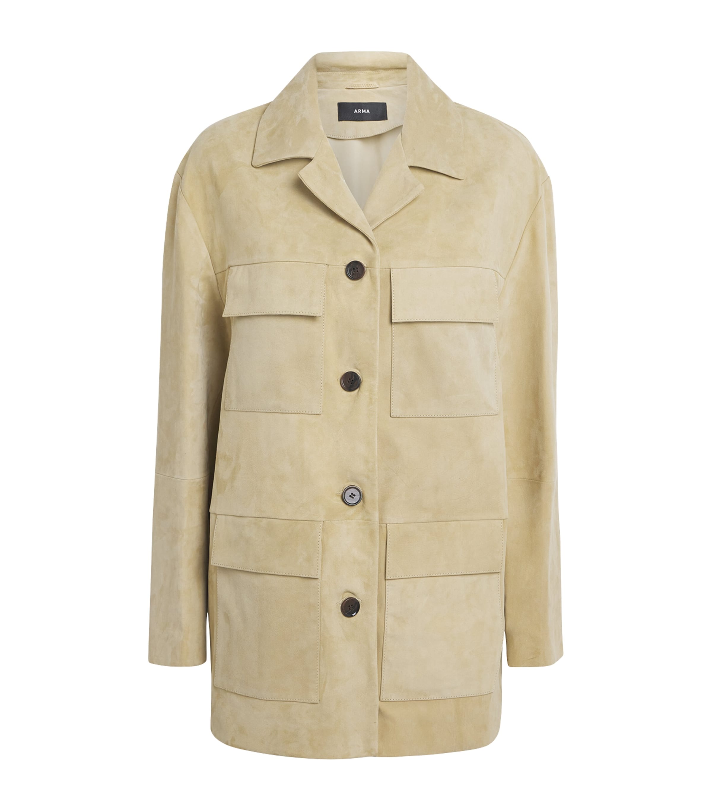 Arma Suede Sendy Jacket In Brown