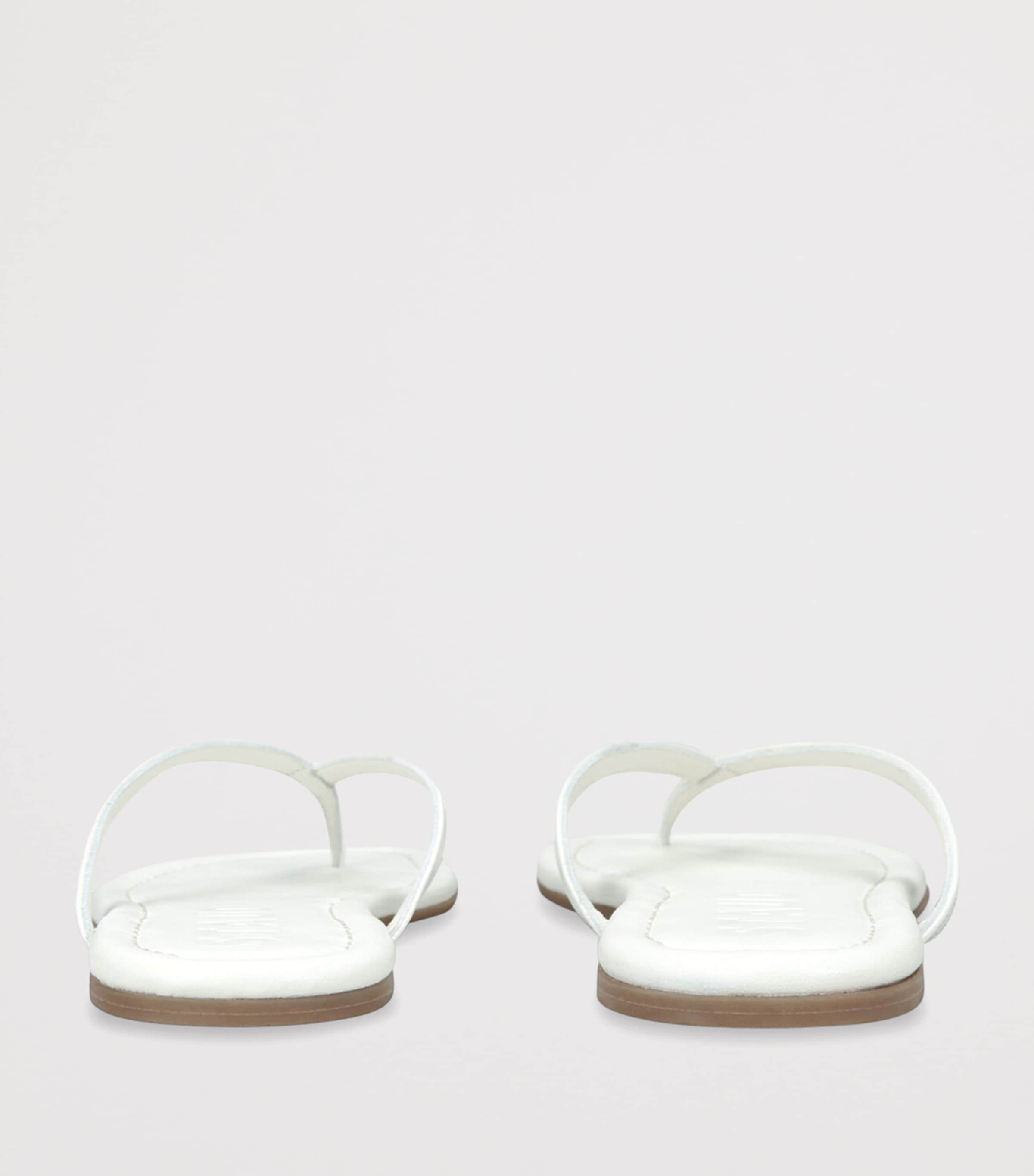 STAUD Leather Freja Flip Flops White Image 2