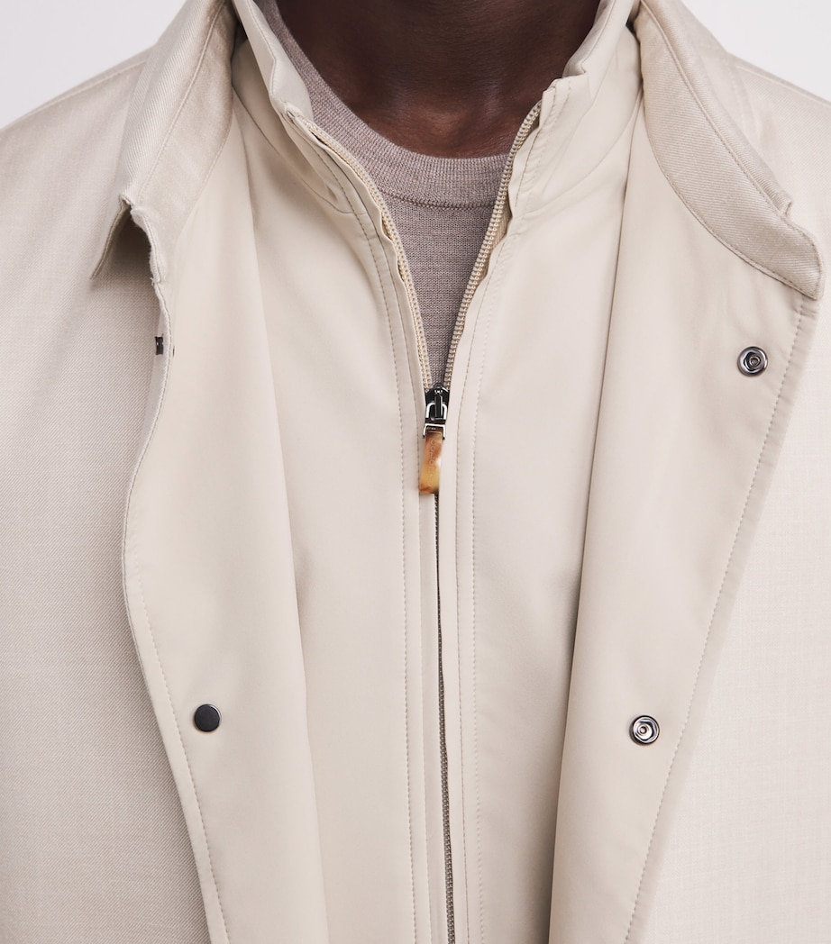 Cashmere-Blend Hybrid Jacket 82805 SAND Image 6