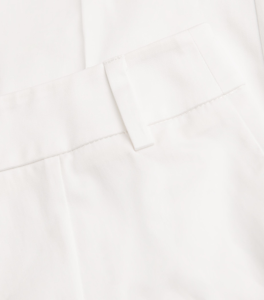 Cotton Gabardine Slim Trousers WHITE Image 5