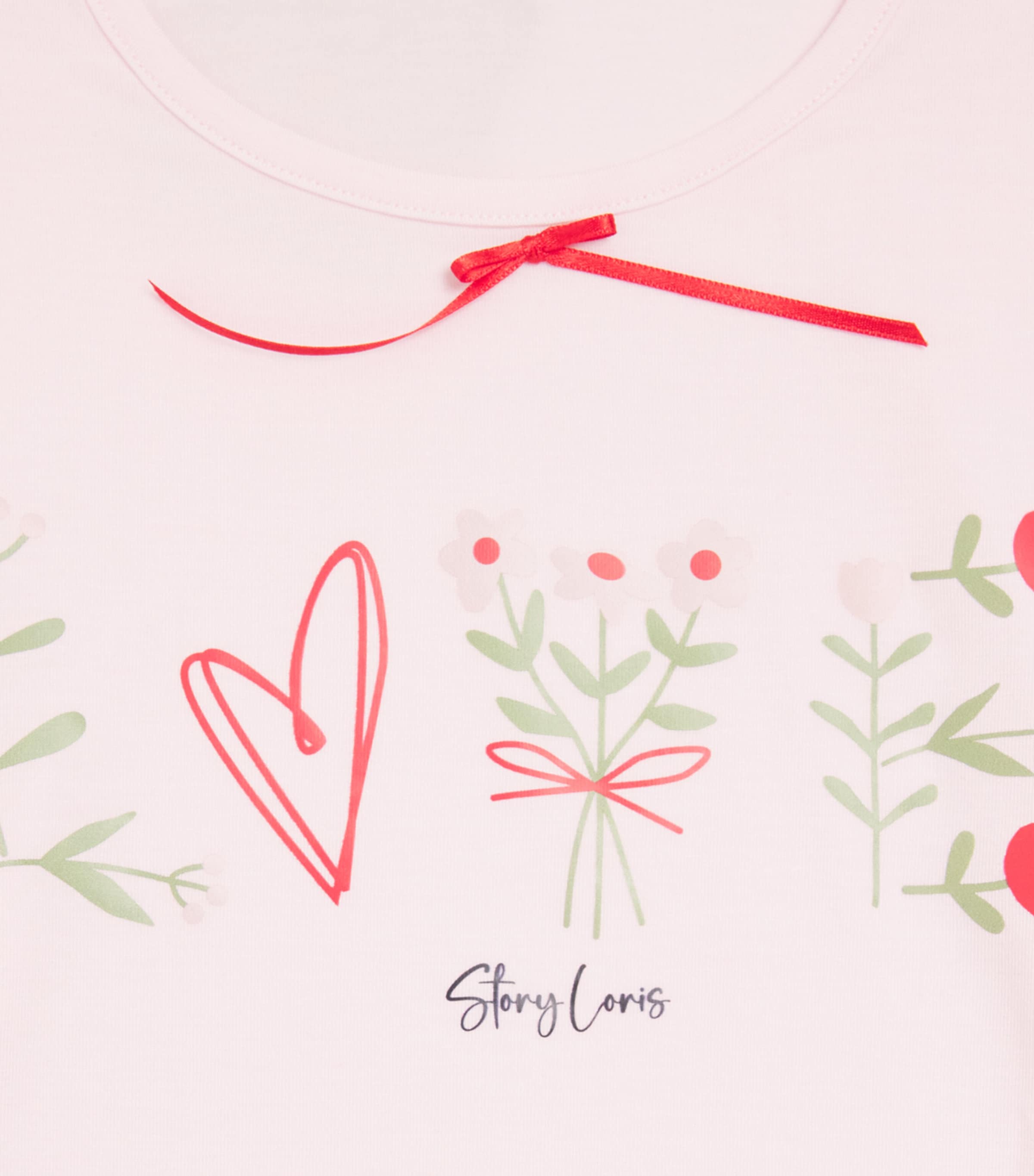 Story Loris Stretch-Modal Printed Pyjama Set (4-14 Years) Rosa Baby Image 3
