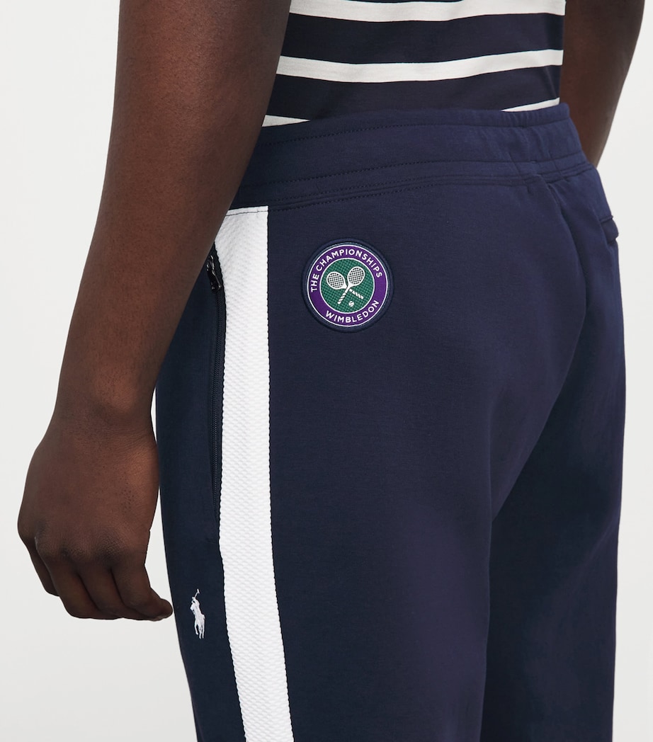 RLX Ralph Lauren Mens x Wimbledon Side-Tape Sweatpants Rfd Nvy/cer Wht Image 3