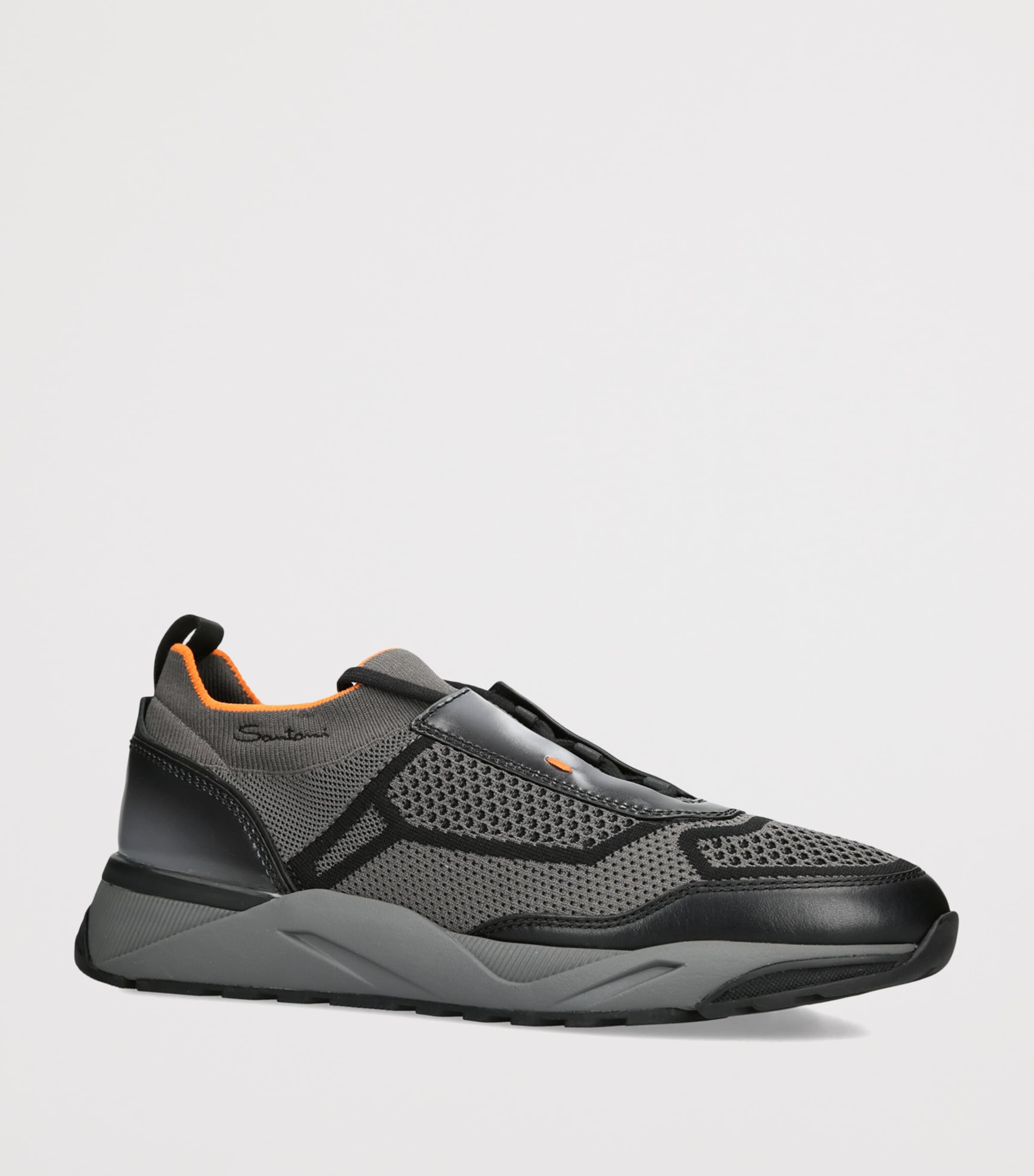 Santoni Tech-Knit Innova Sneakers Grey/dark Image 3