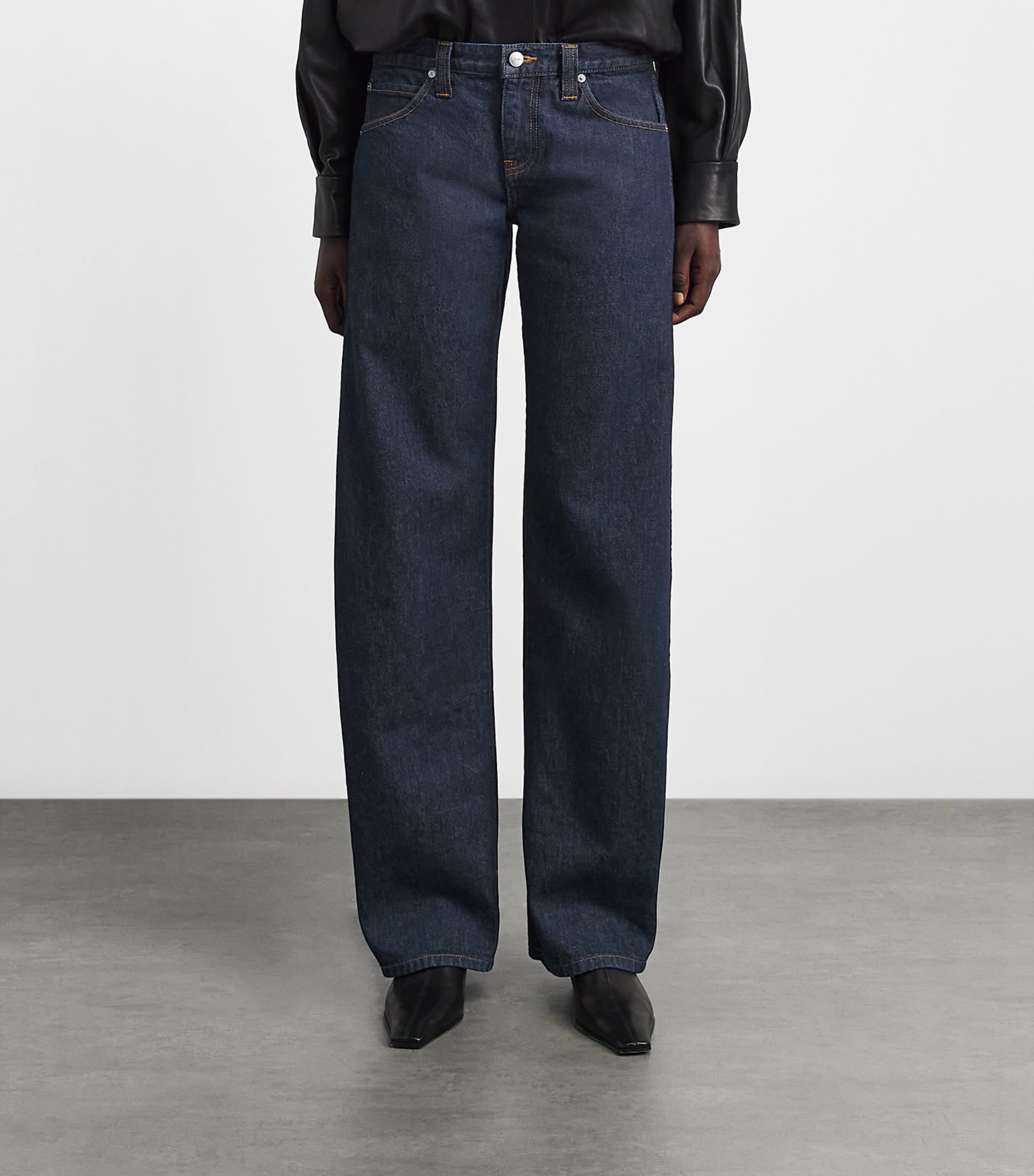 Khaite Womens Karo Straight Jeans Benson Image 4