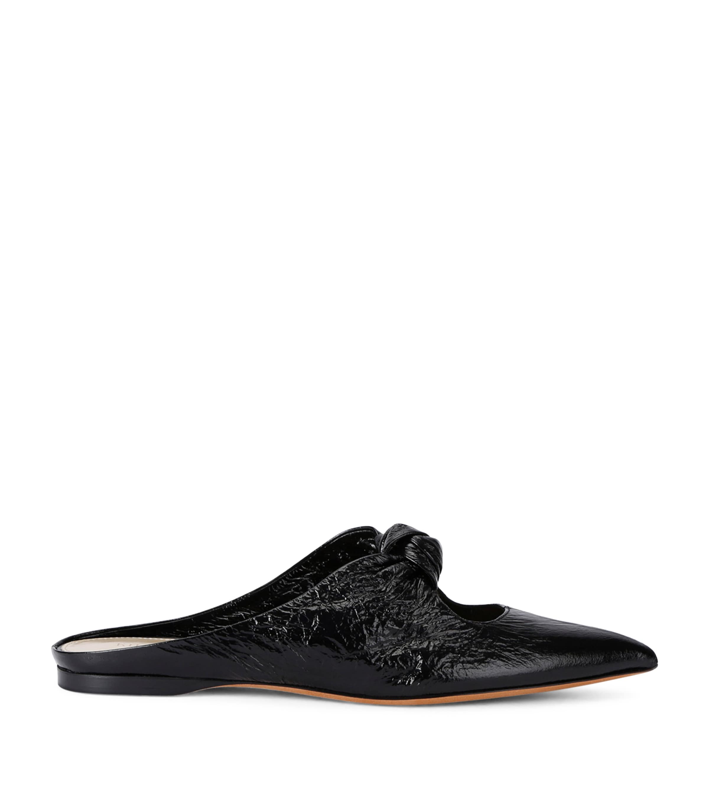 Shop Khaite Calfskin Rowan Mules In Black