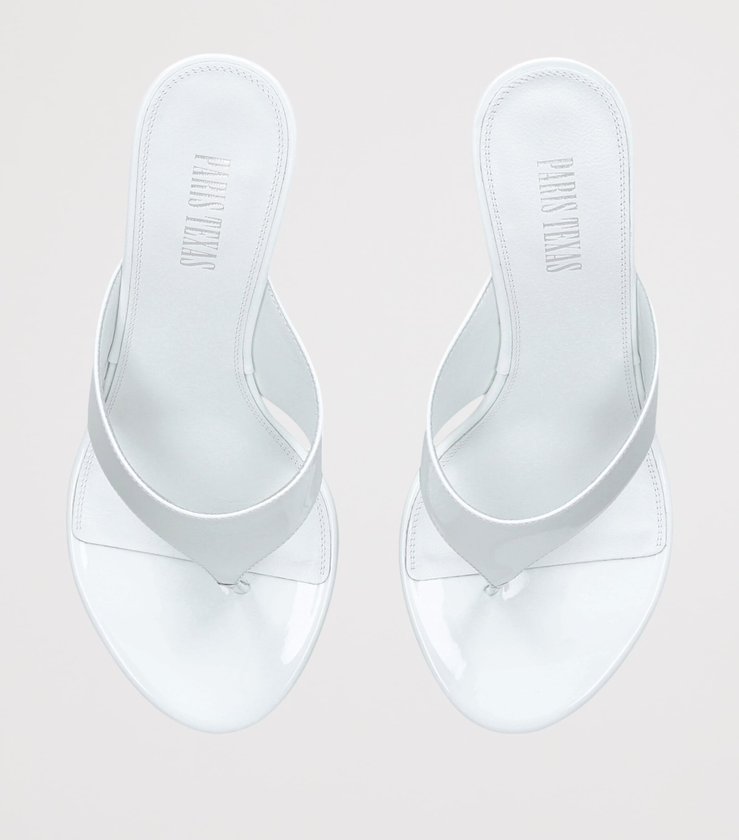 Paris Texas Patent Leather Lidia Sandals 70 Winter Wht Image 4