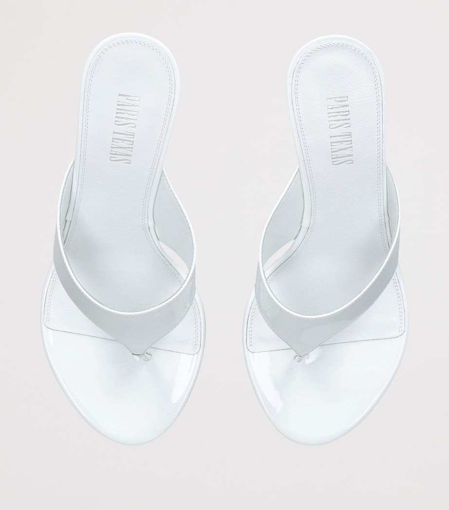 Paris Texas Patent Leather Lidia Sandals 70 Winter Wht Image 4