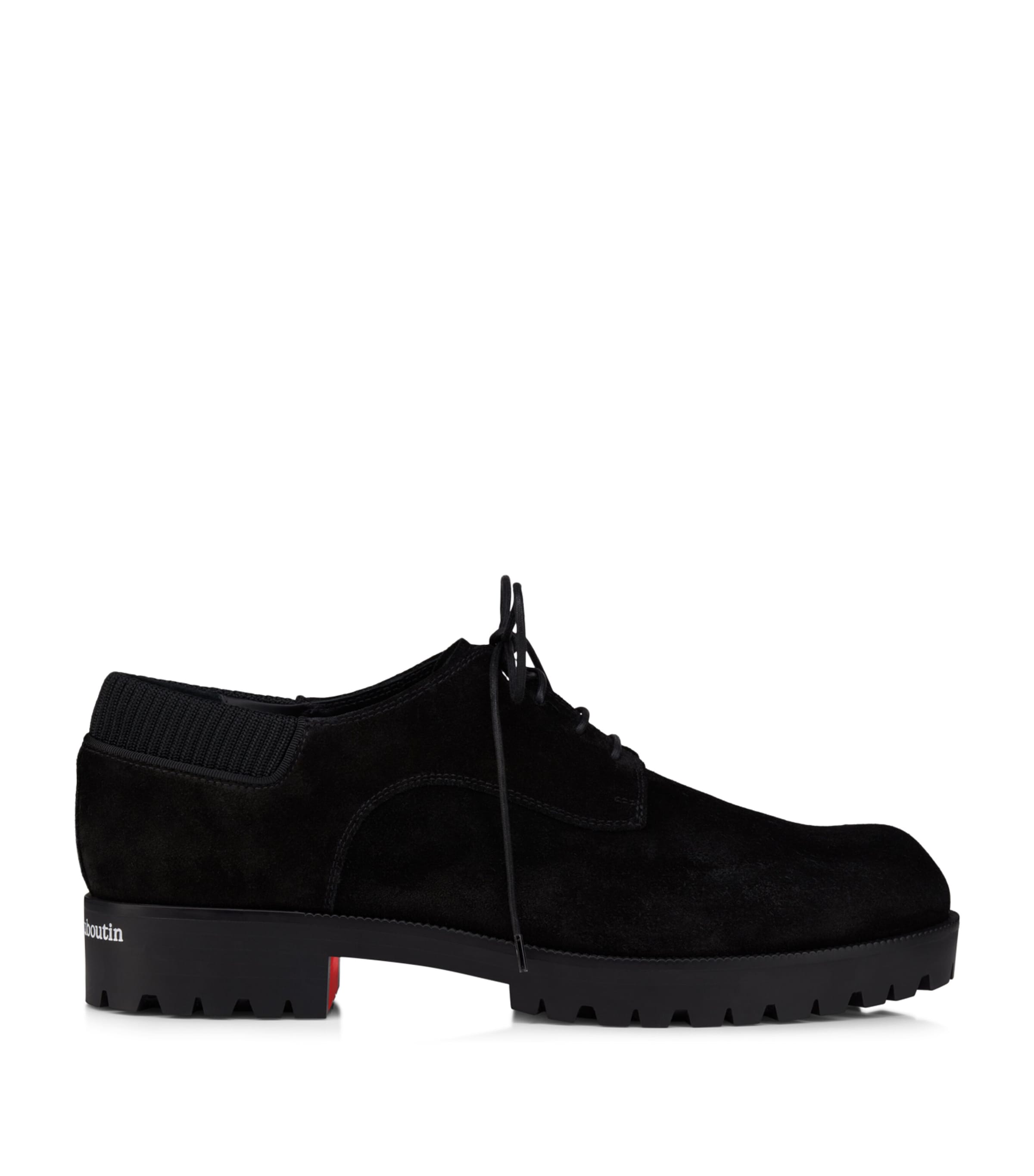Christian Louboutin Cavafield Suede Derby Shoes Image 1