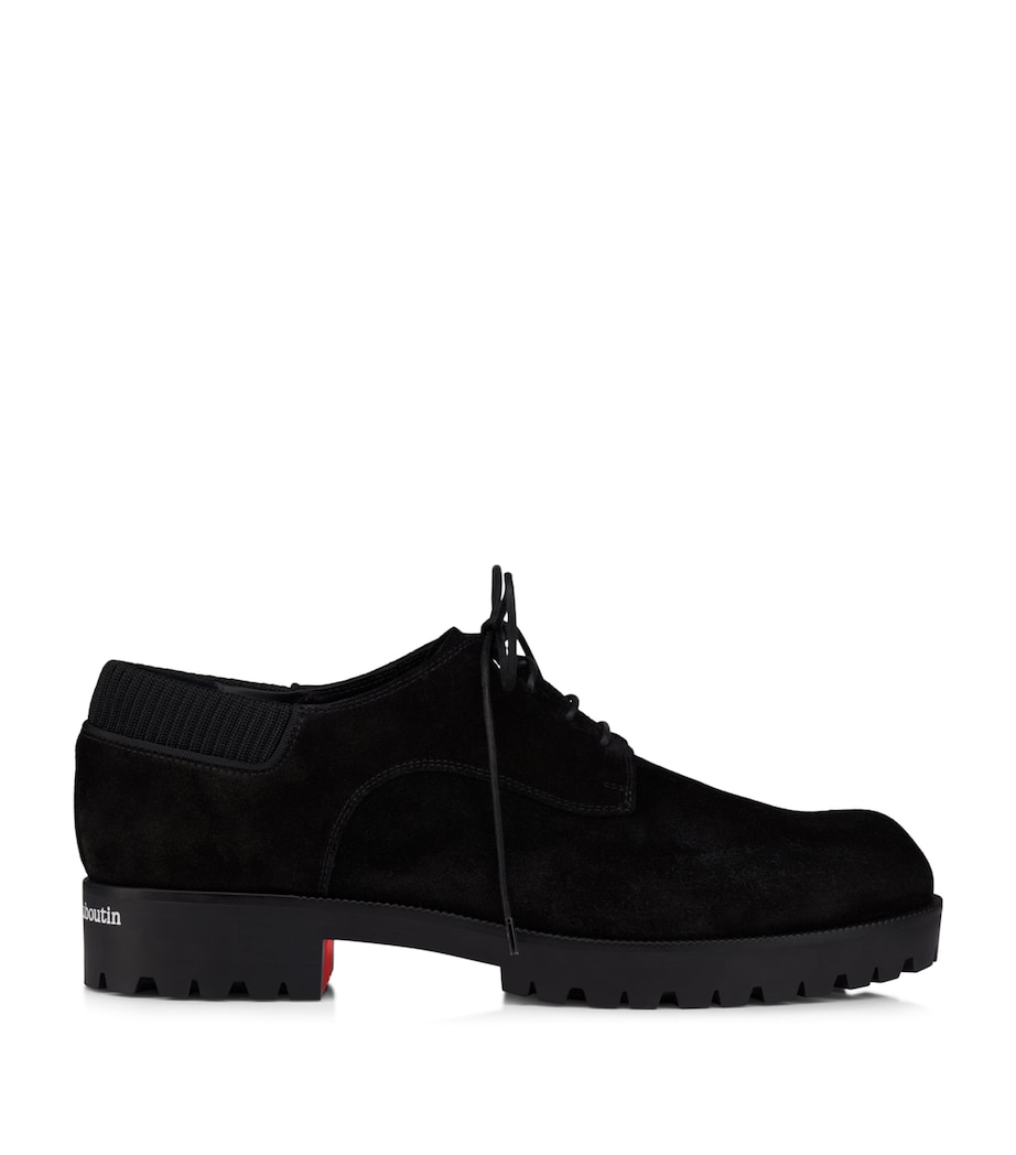 Christian Louboutin Cavafield Suede Derby Shoes Image 1