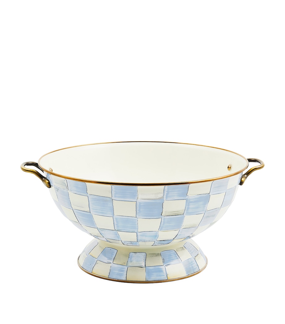 MacKenzie-Childs Sky Check Everything Bowl (33cm) Blue Image 1