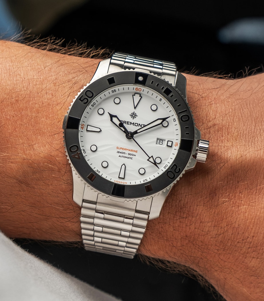 Stainless Steel 500m Supermarine Watch 43mm WHITE Image 5