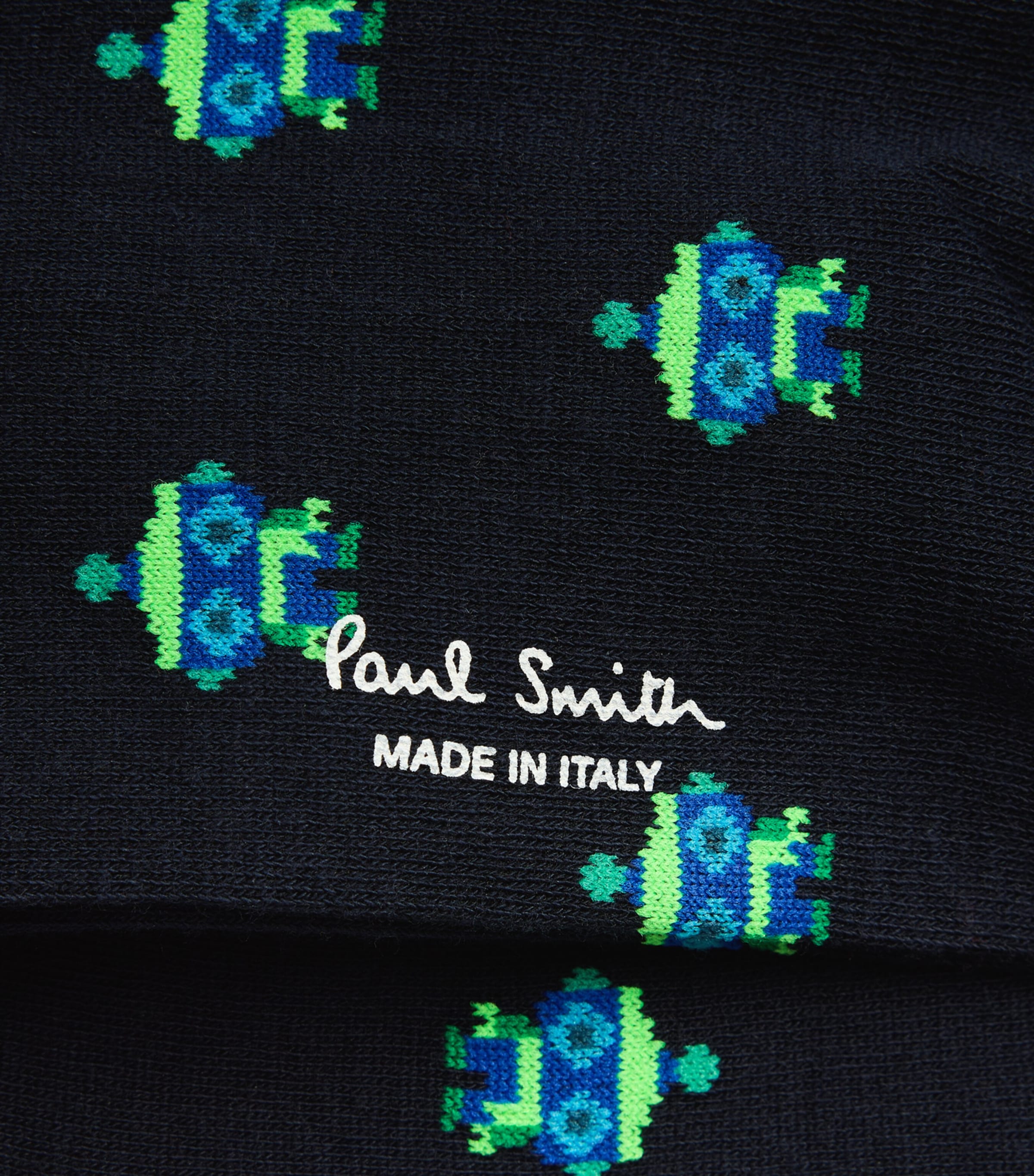 Paul Smith Mens Robot Socks Blue Image 2