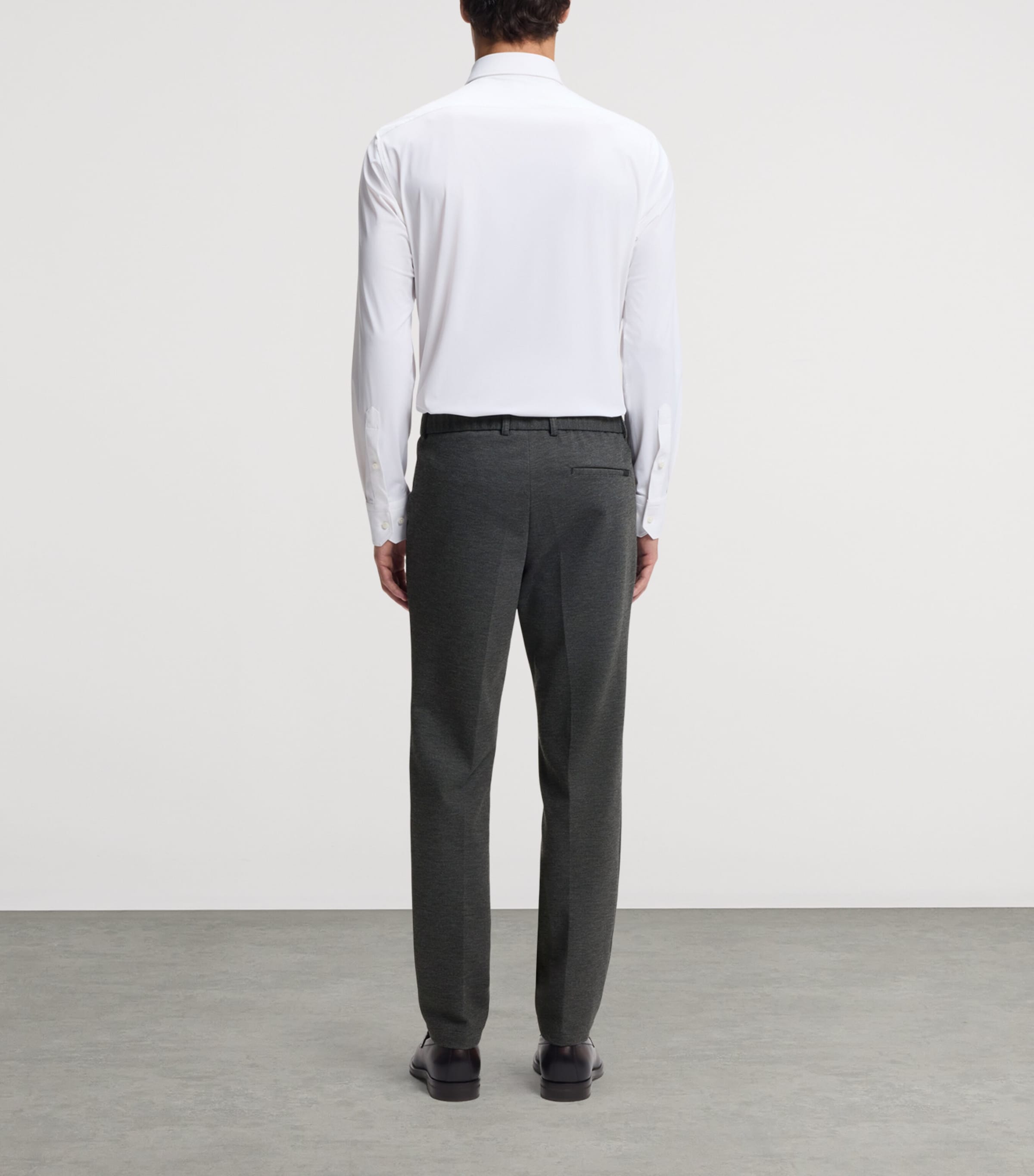 BOSS Mens Performance-Stretch Slim-Fit Trousers Image 3